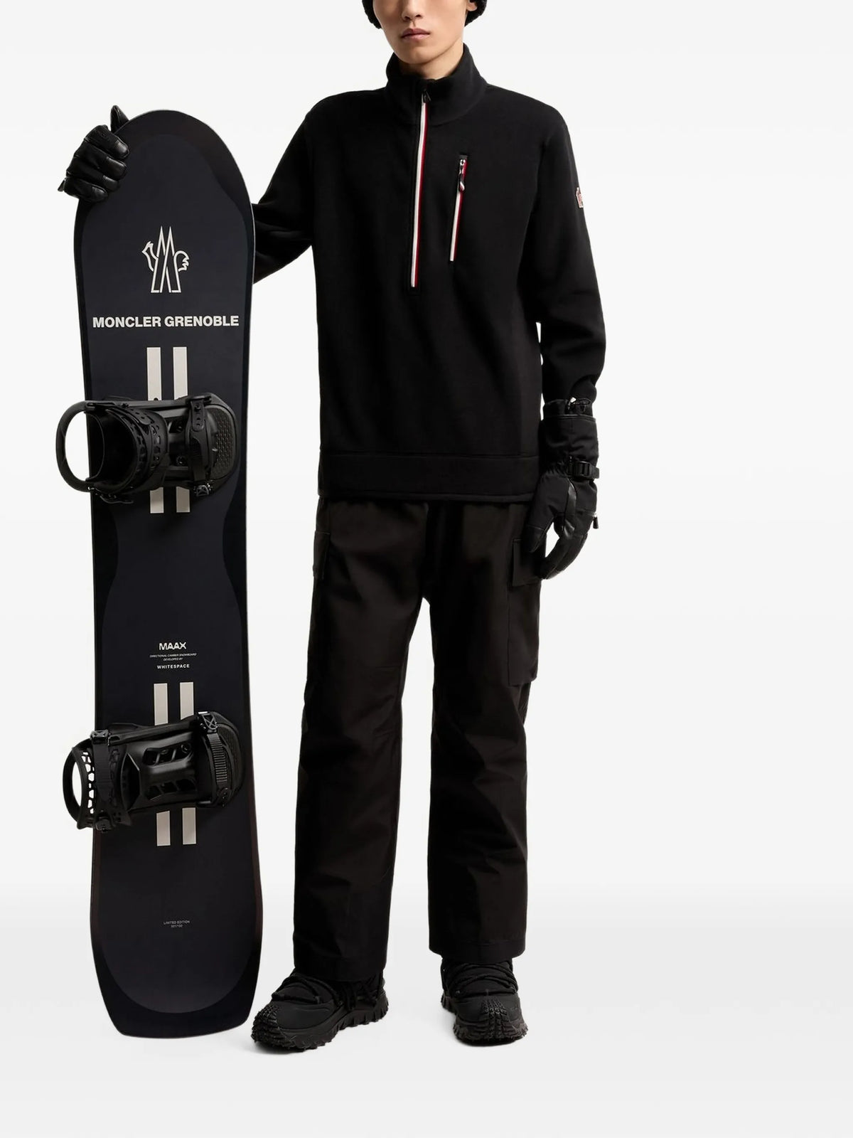 half-zip fleece sweatshirt