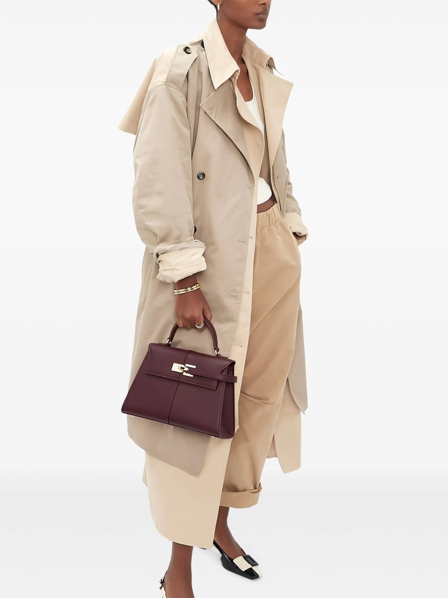 Elise large top handle bag