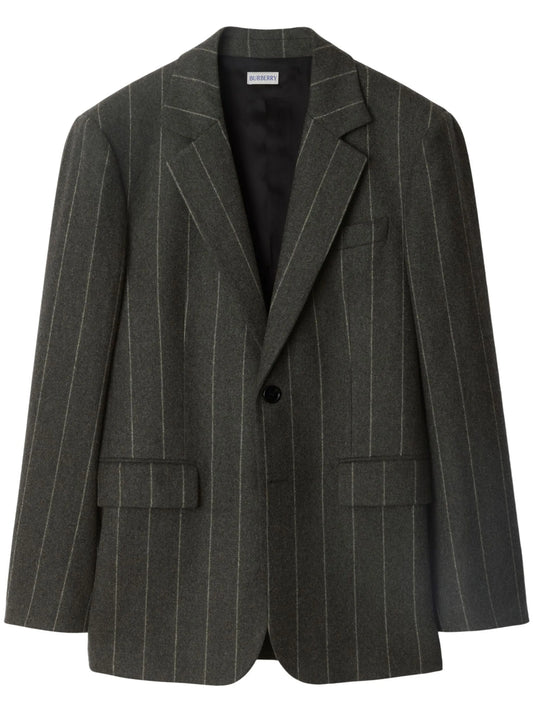 pinstriped blazer