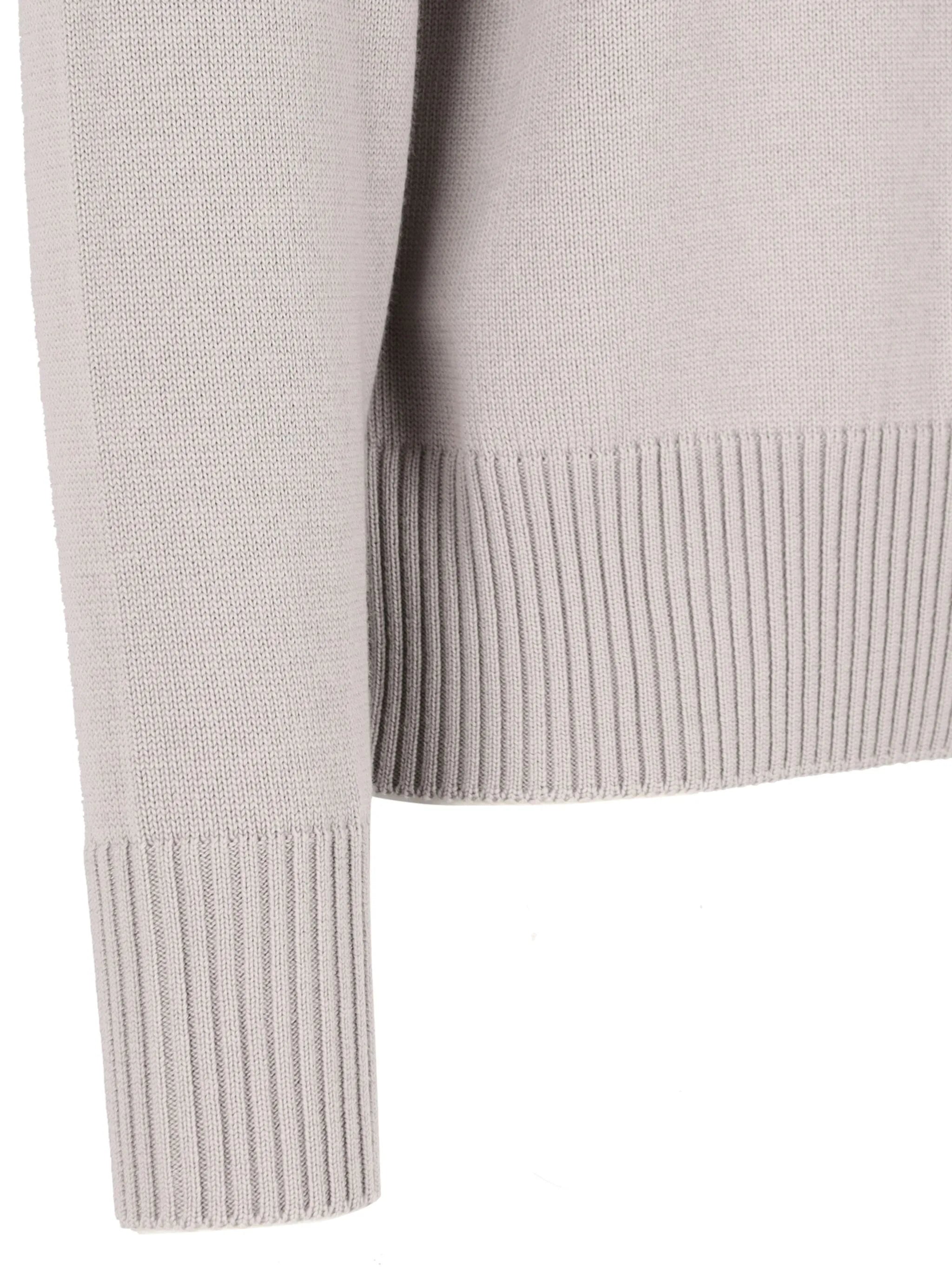 logo-patch wool jumper