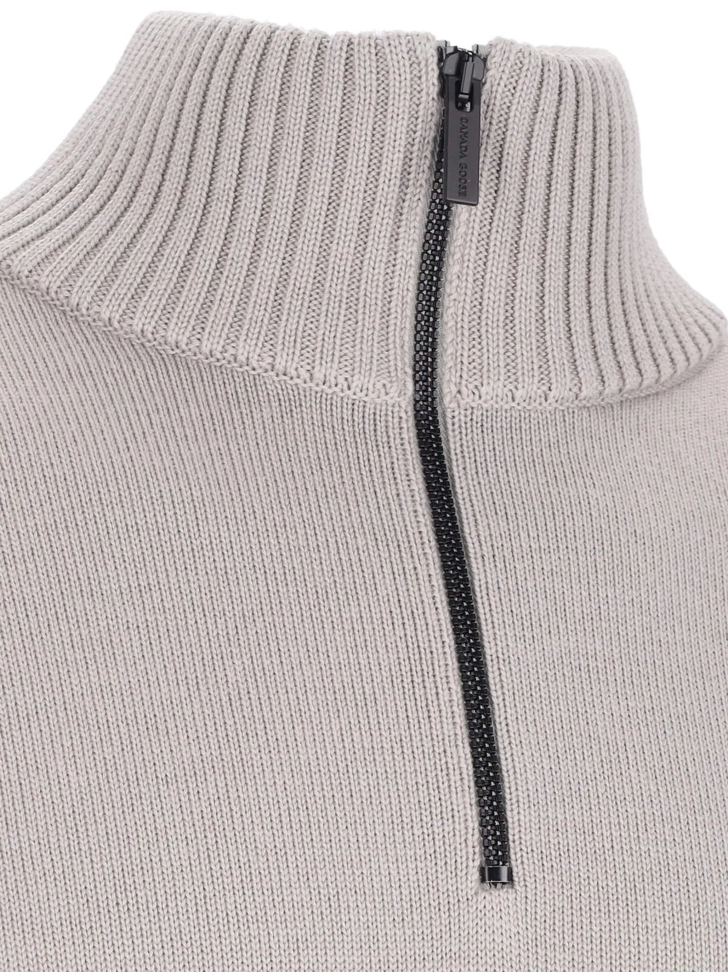 logo-patch wool jumper