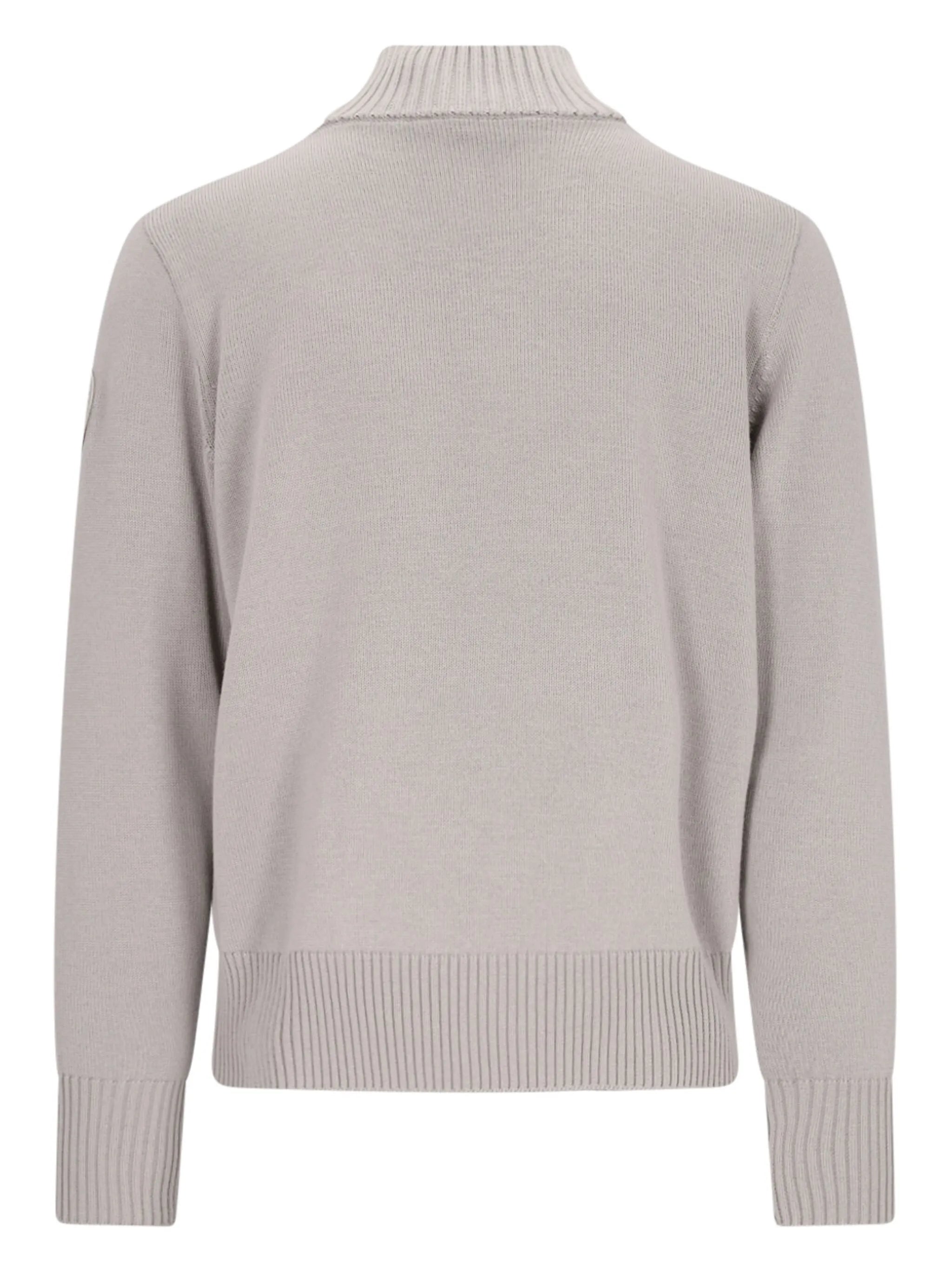 logo-patch wool jumper