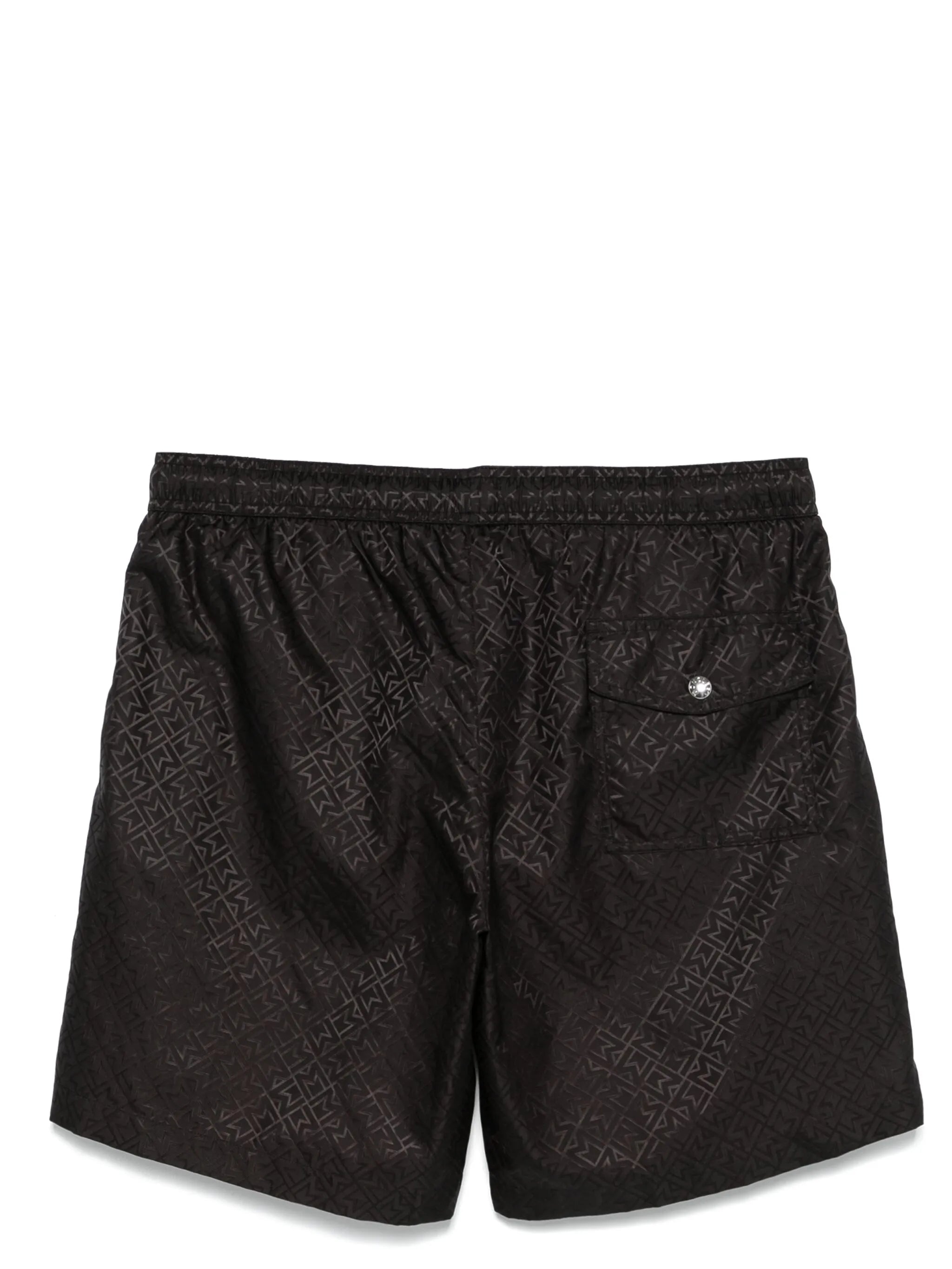 monogram-jacquard swim shorts