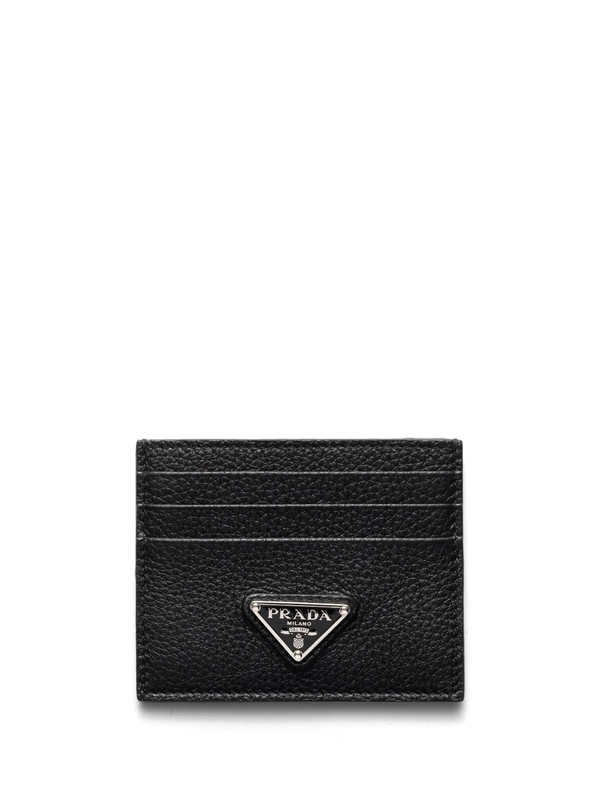 enamel triangle-logo cardholder