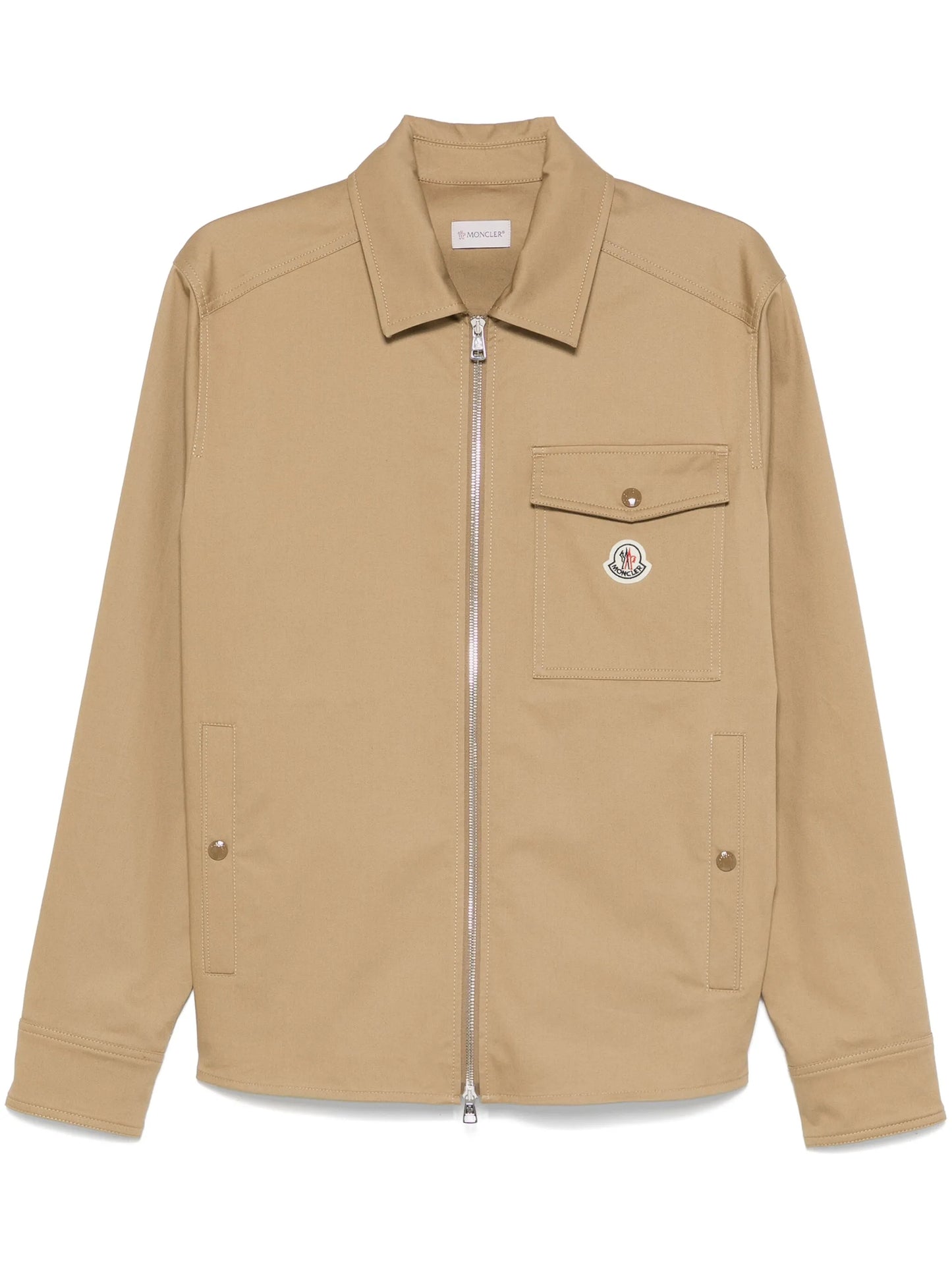 gabardine cotton shirt jacket