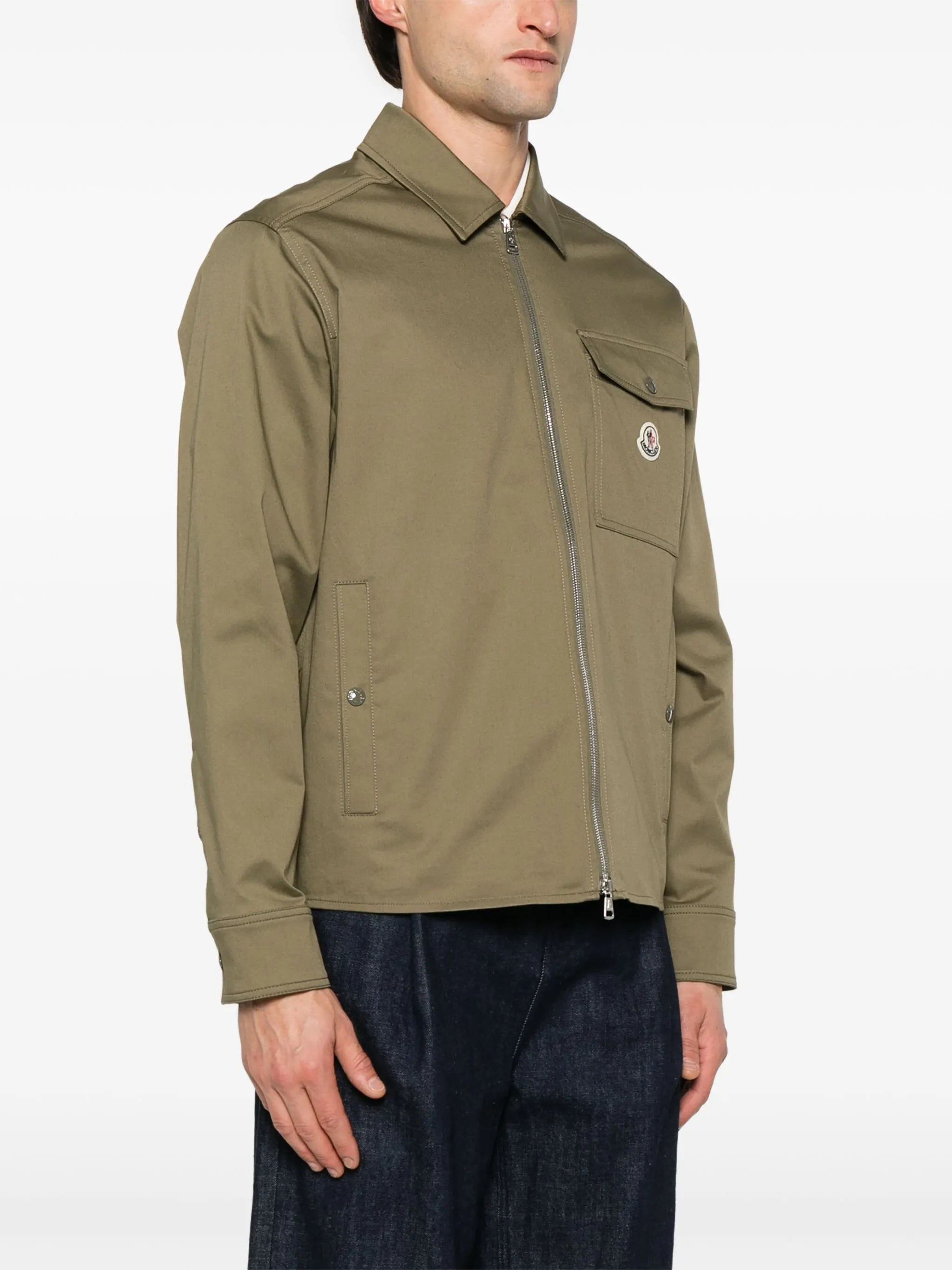 zip-up shirt jacket