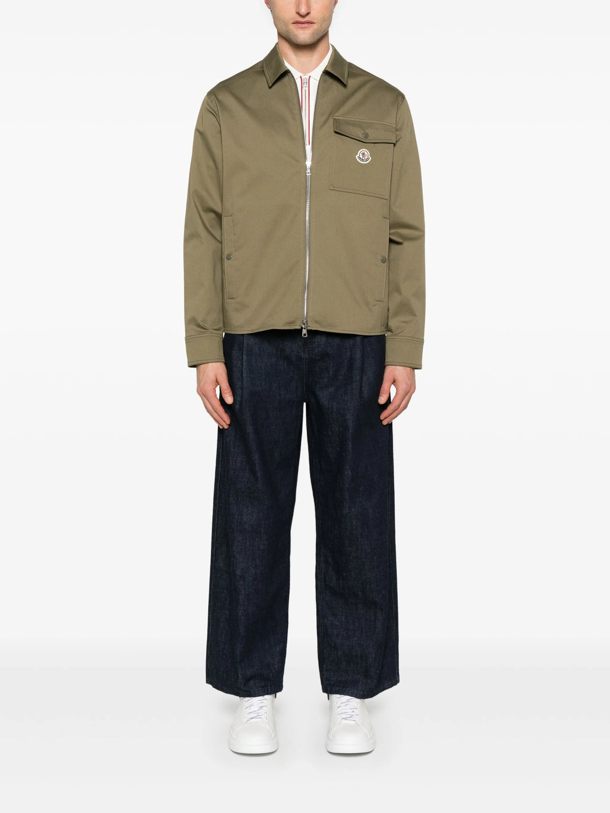 zip-up shirt jacket