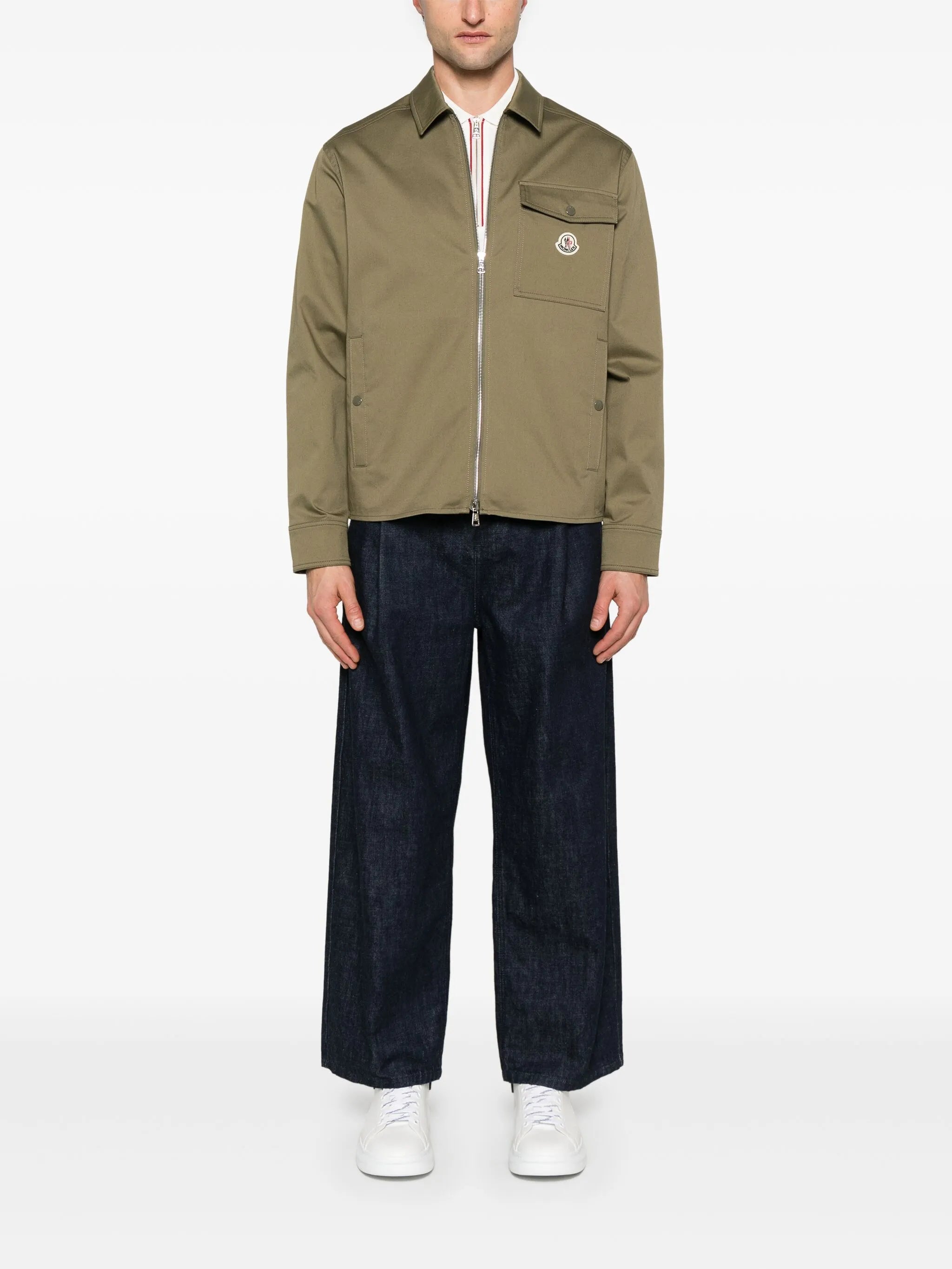 zip-up shirt jacket
