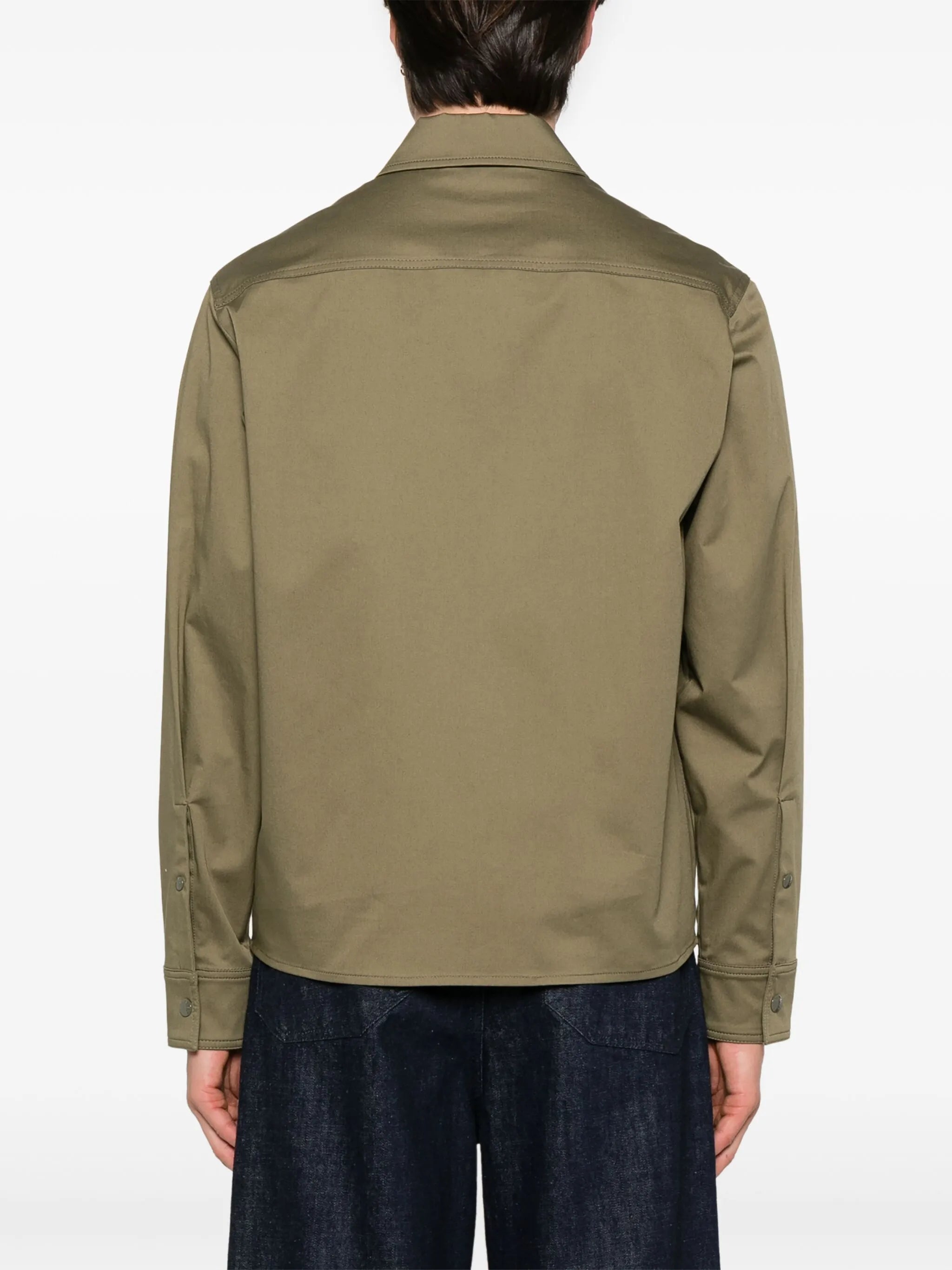 zip-up shirt jacket