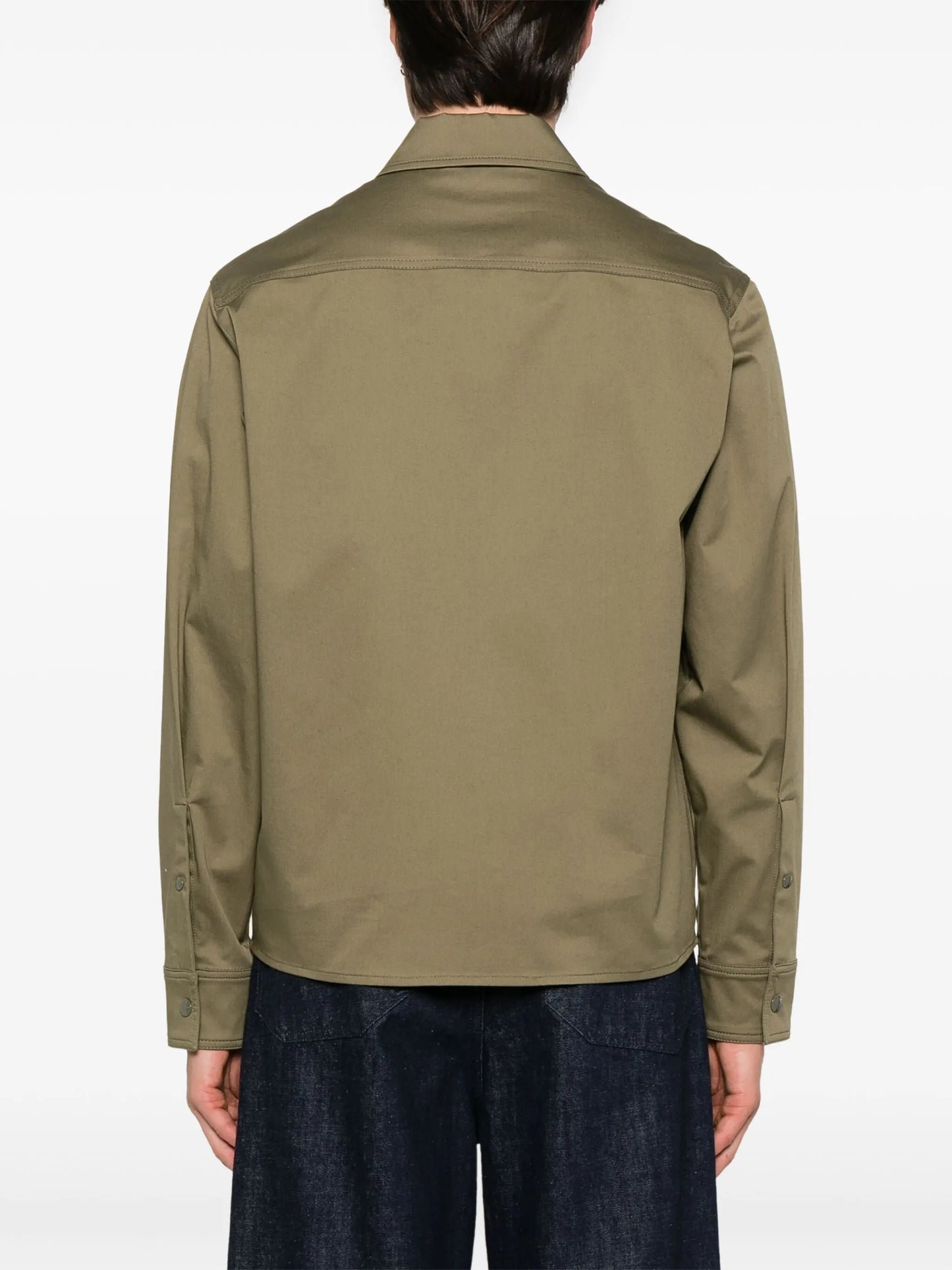 zip-up shirt jacket