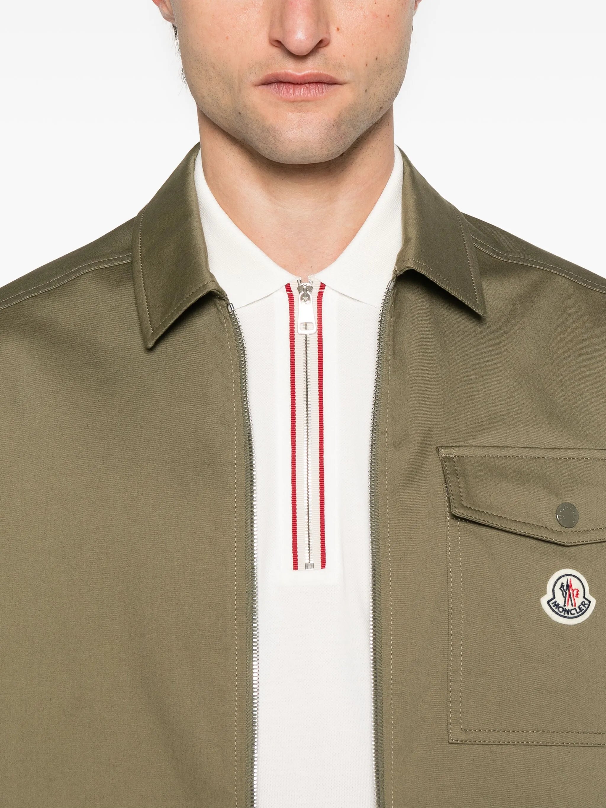 zip-up shirt jacket