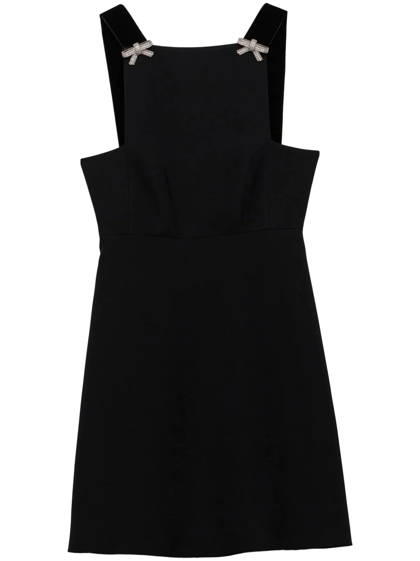 embroidered cady mini dress