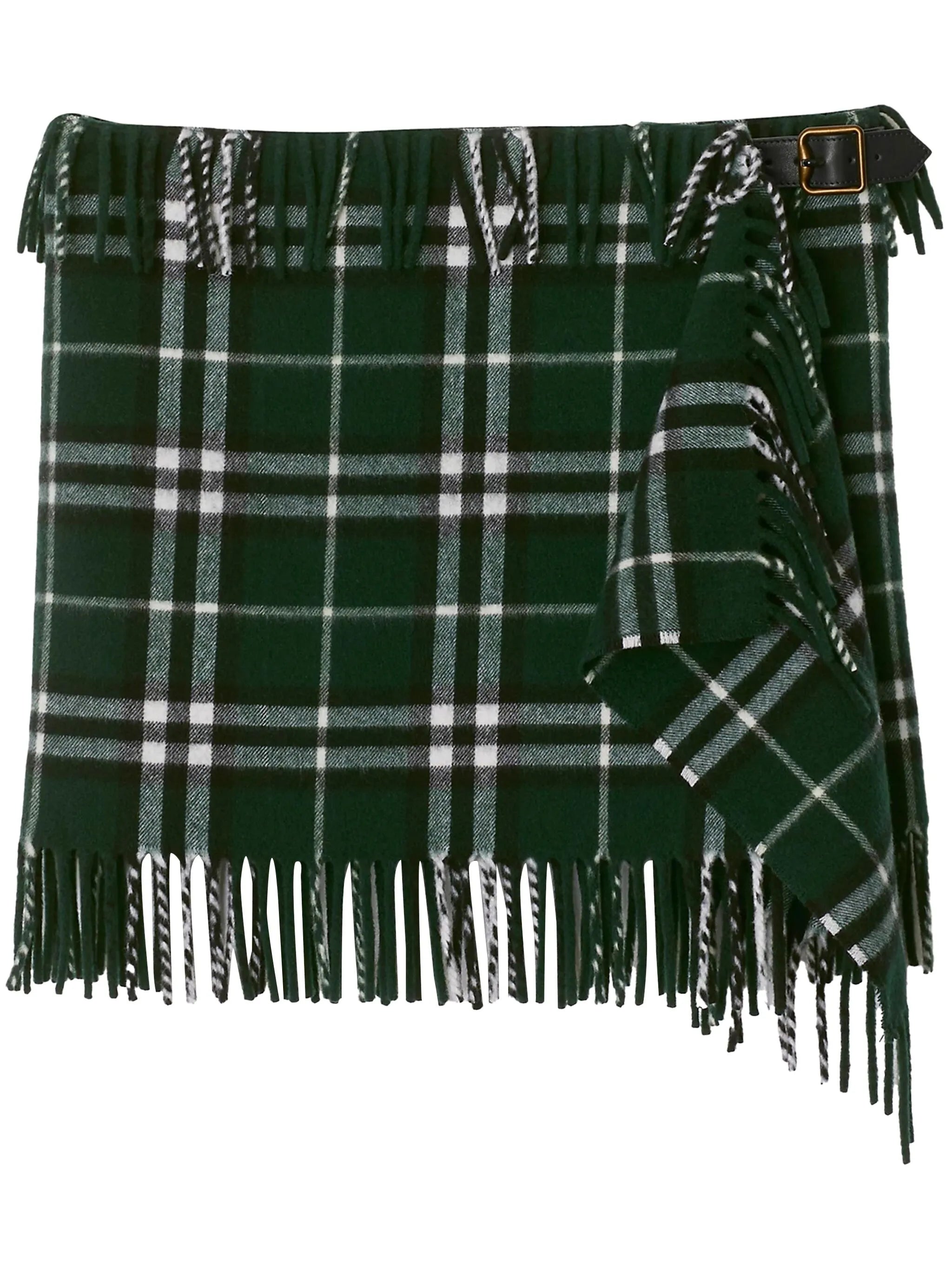 checked mini skirt