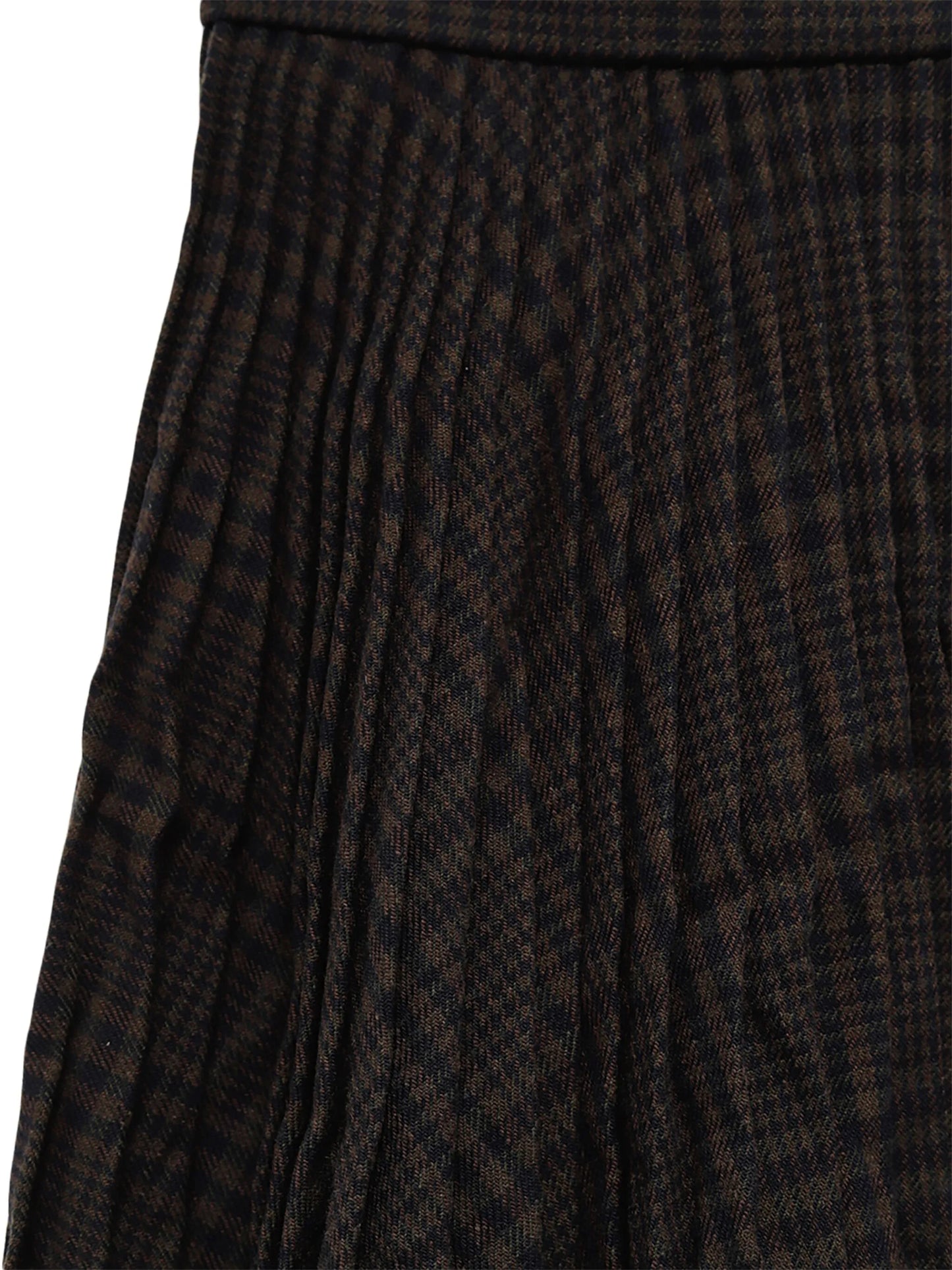 crinkled pleated midi skirt