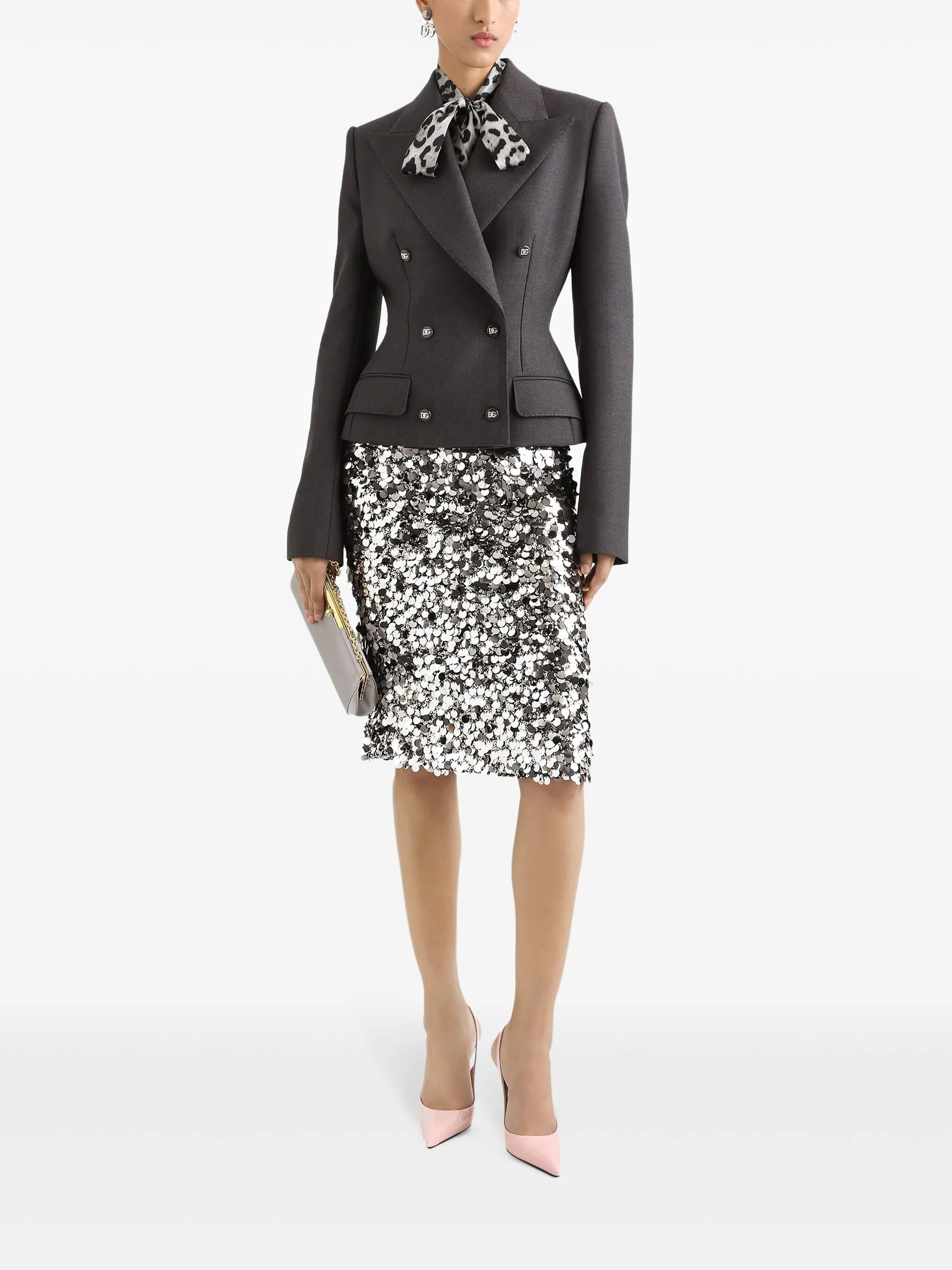 sequinned skirt