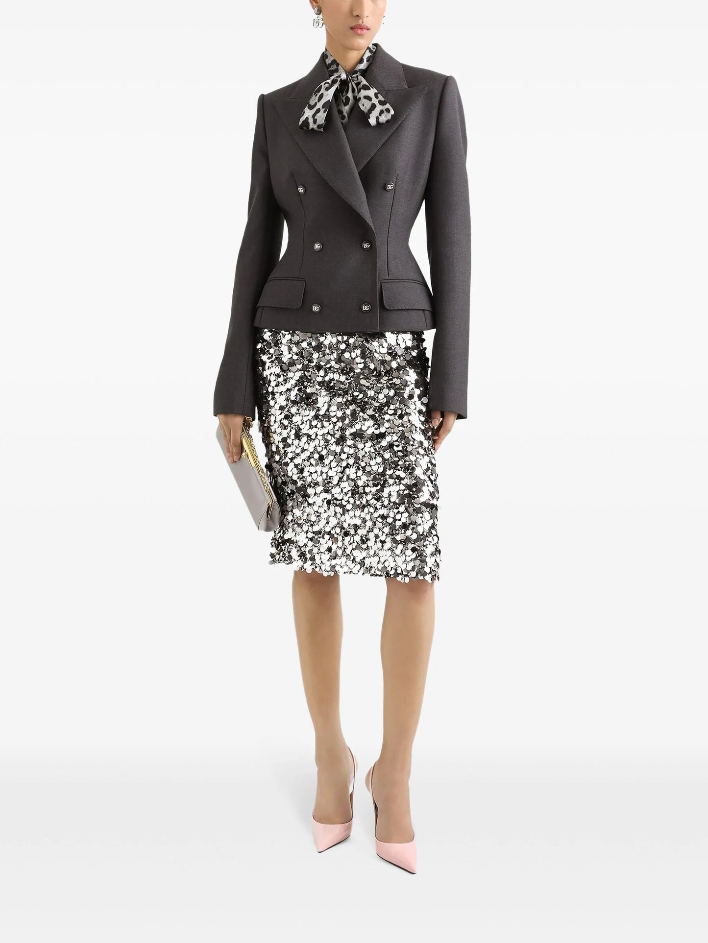 sequinned skirt