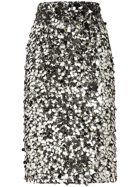 sequinned skirt