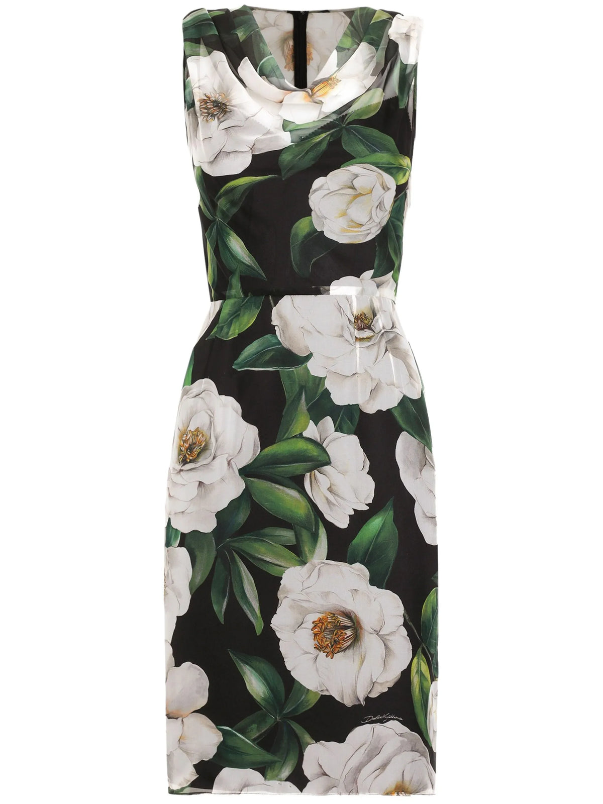 floral-print mini dress