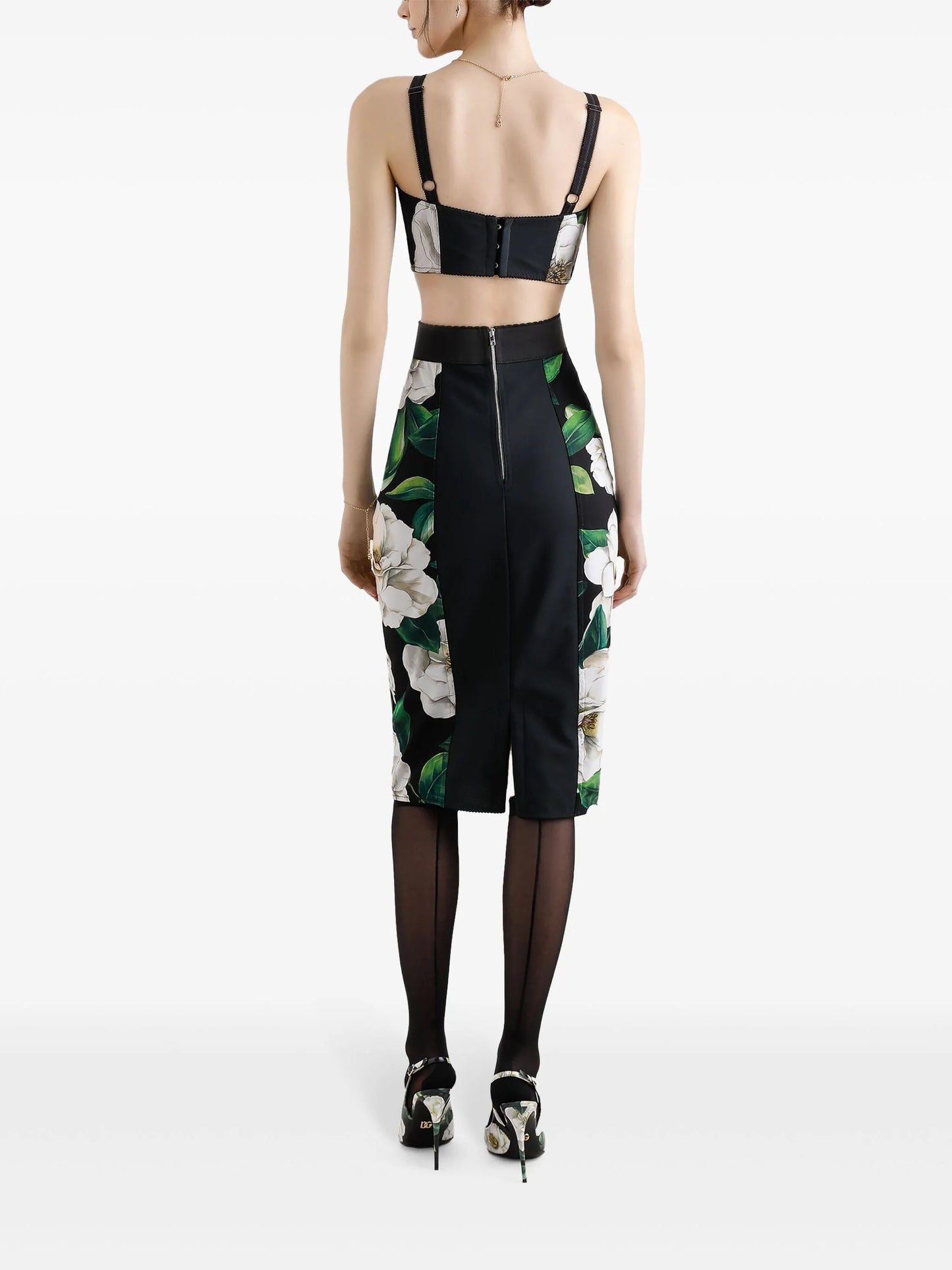 printed bustier top
