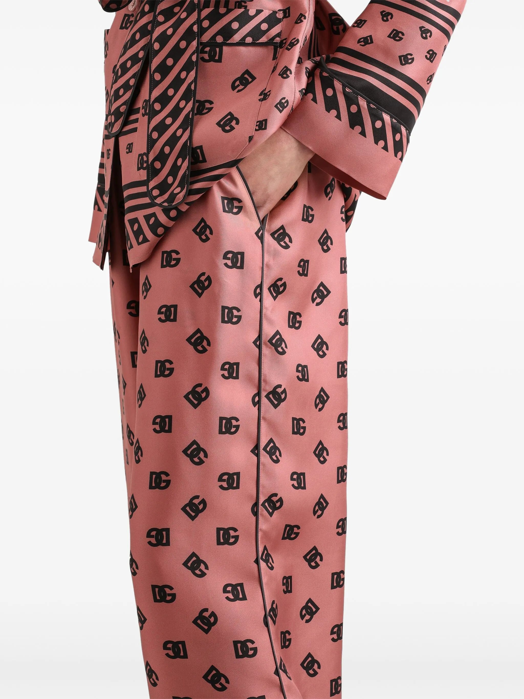 DNA logo-print palazzo pants