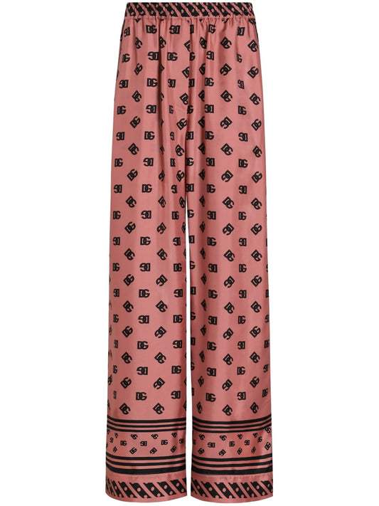 logo-print palazzo pants