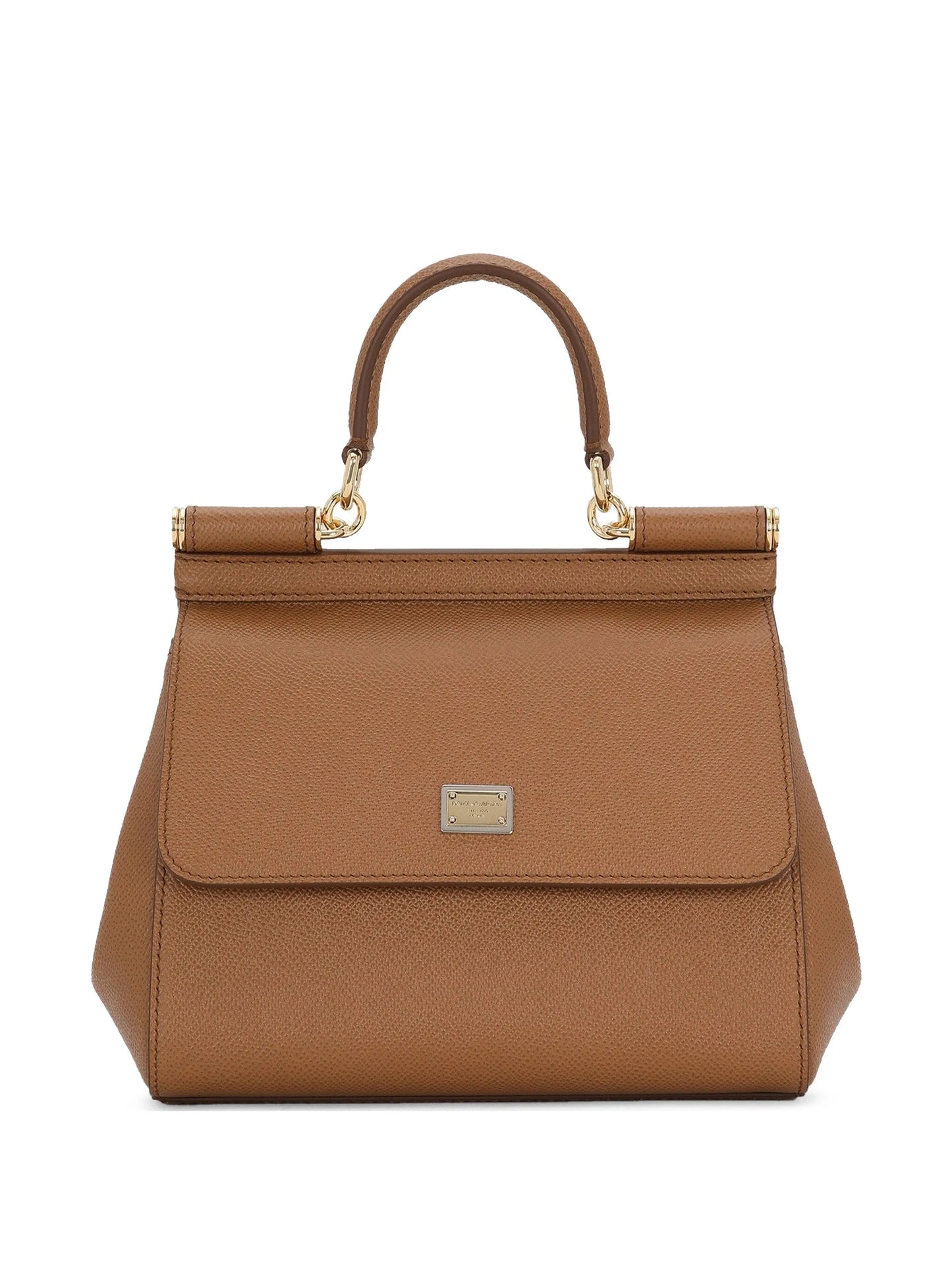 small Sicily grained leather tote bag