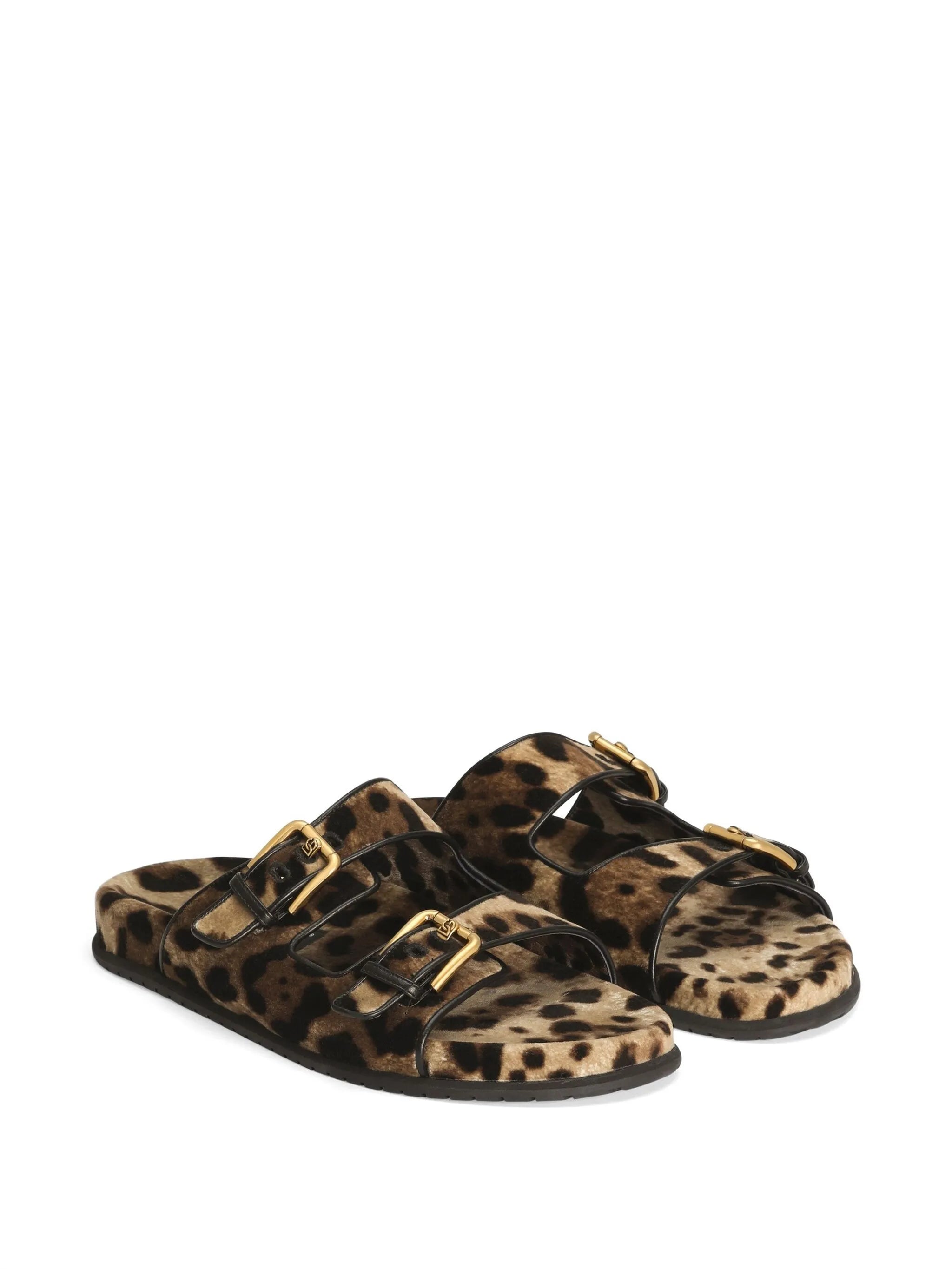 leopard-print sandals