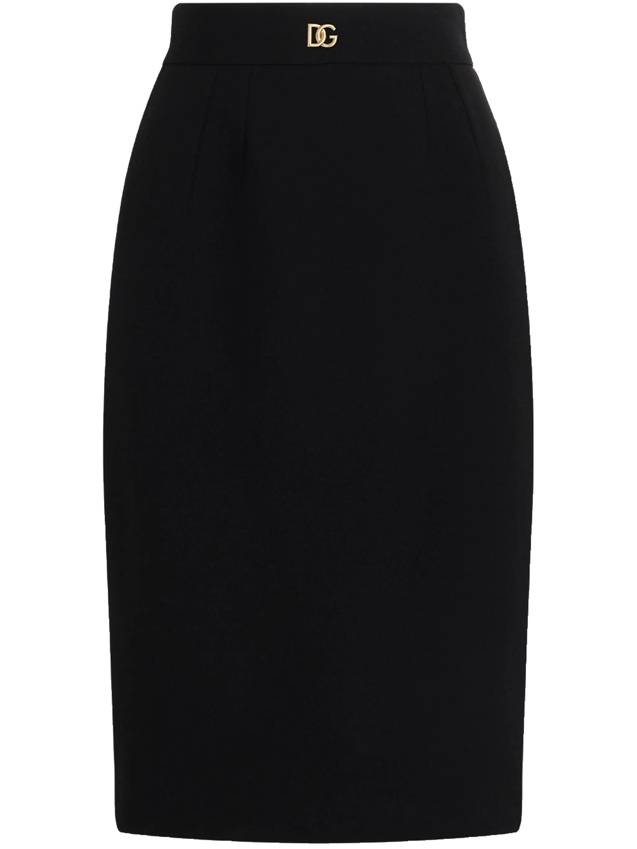 DNA logo-plaque pencil skirt