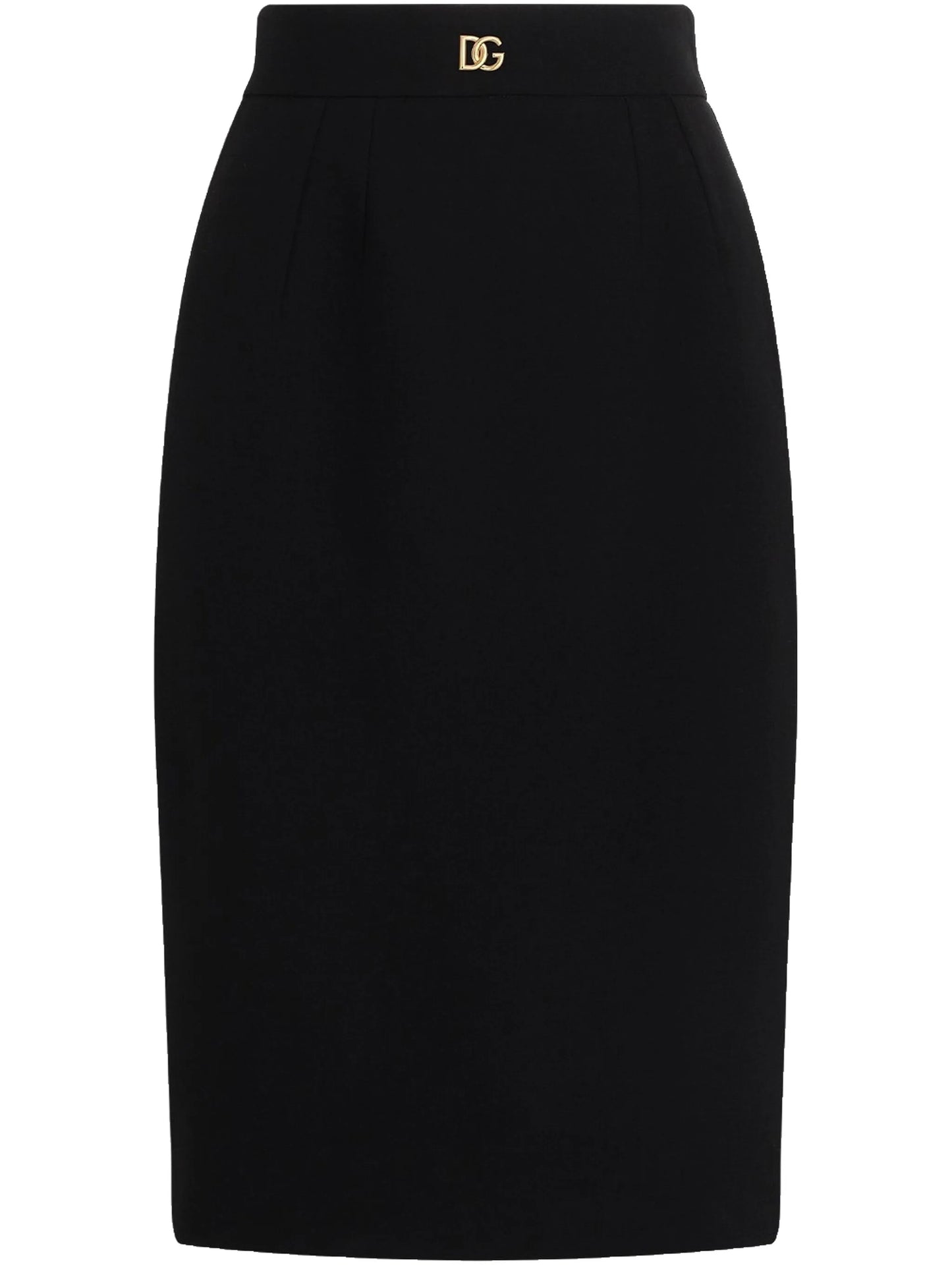 DNA logo-plaque pencil skirt