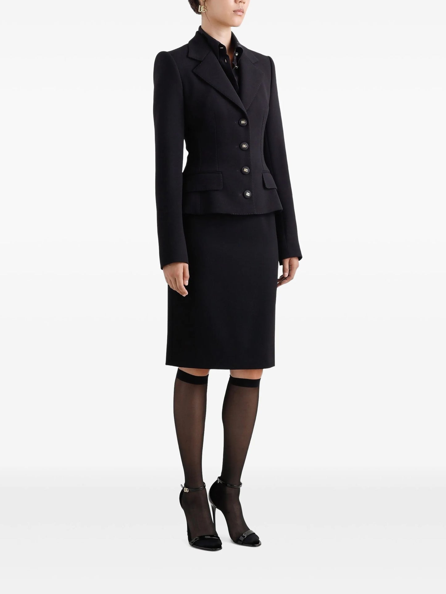 logo-plaque pencil skirt