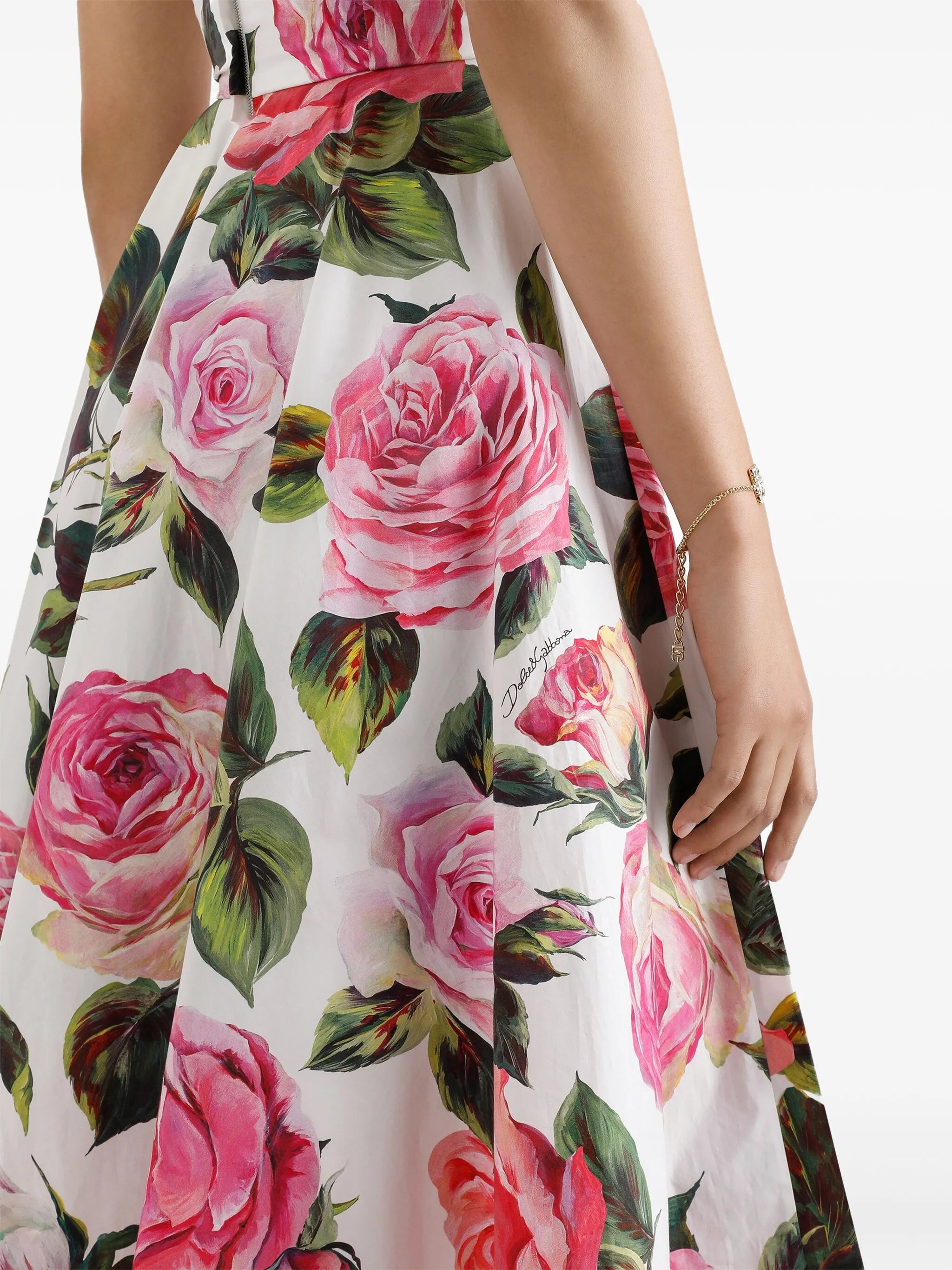 floral-print midi dress