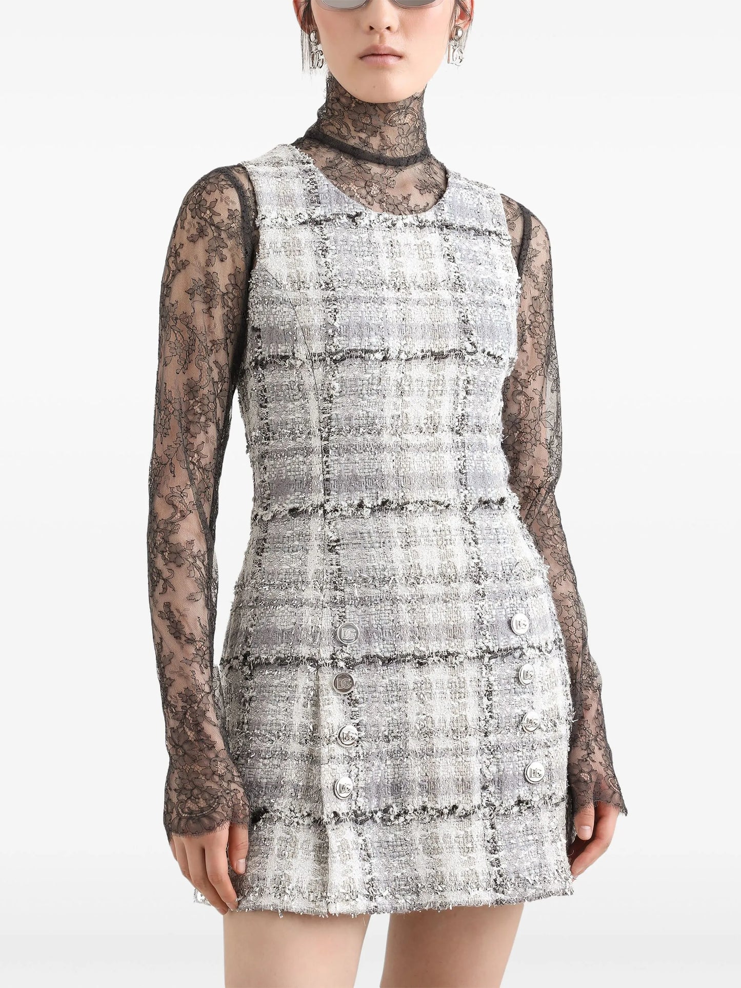 tweed mini dress