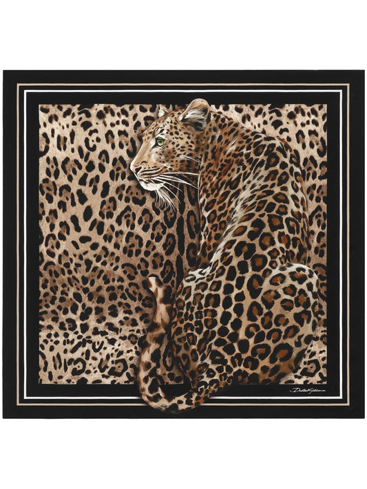 leopard-print scarf