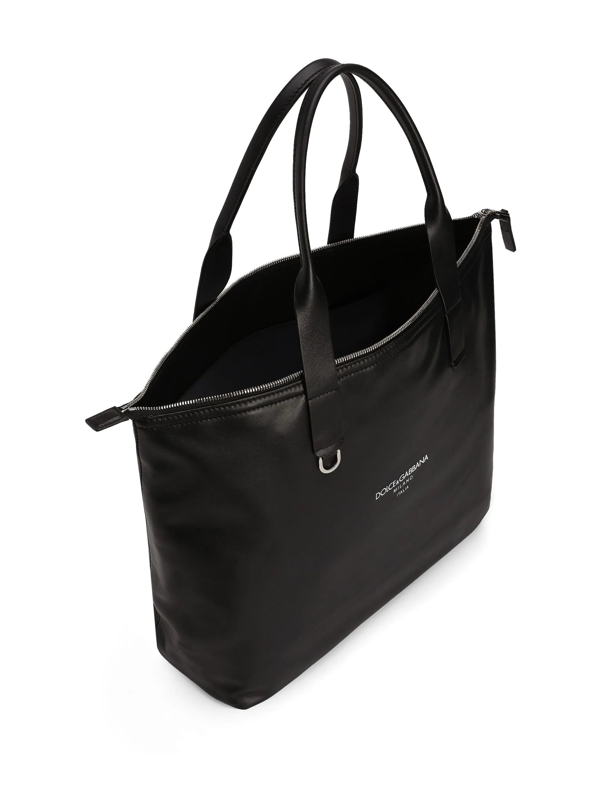 logo-print tote bag
