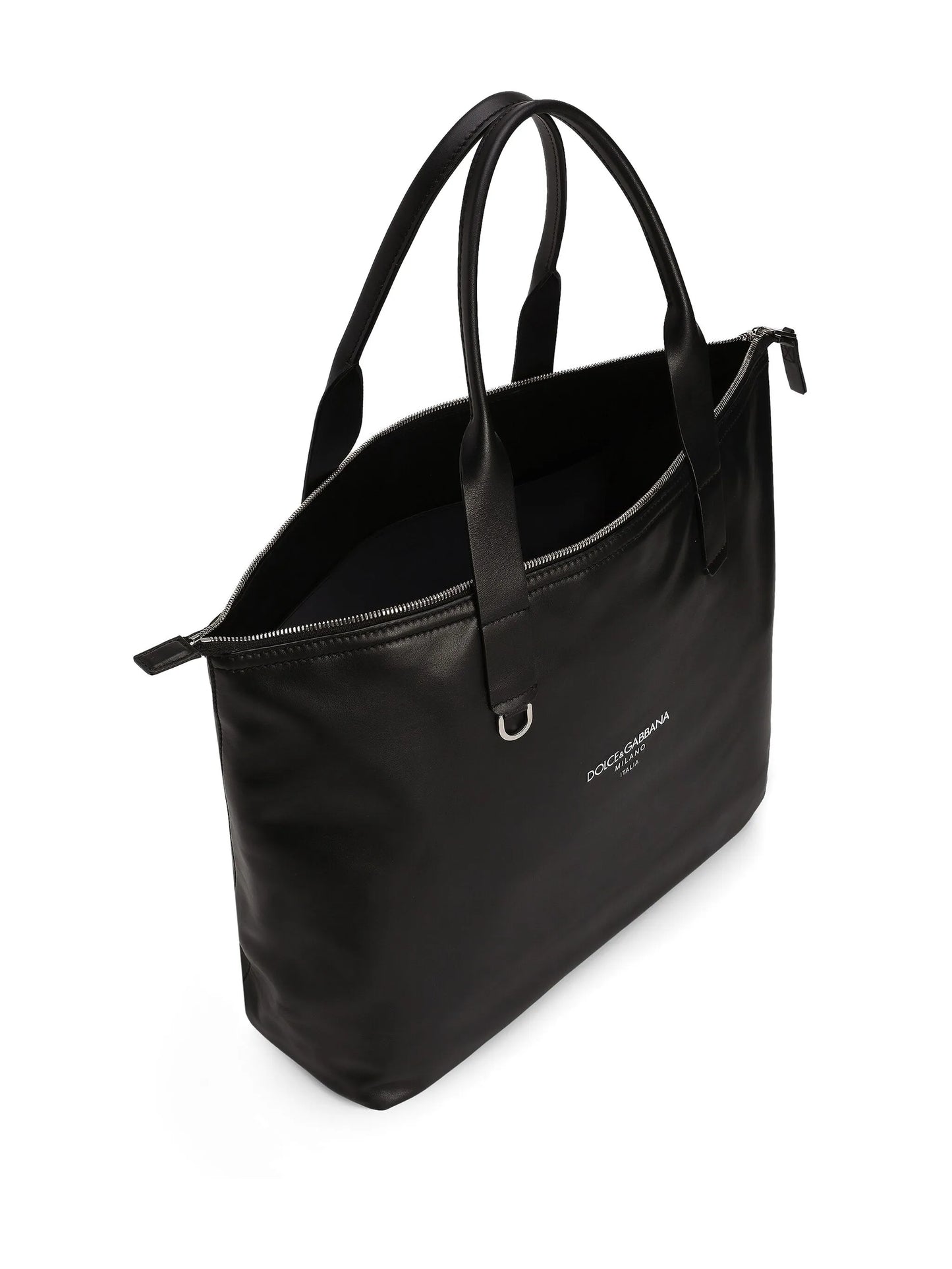 logo-print tote bag