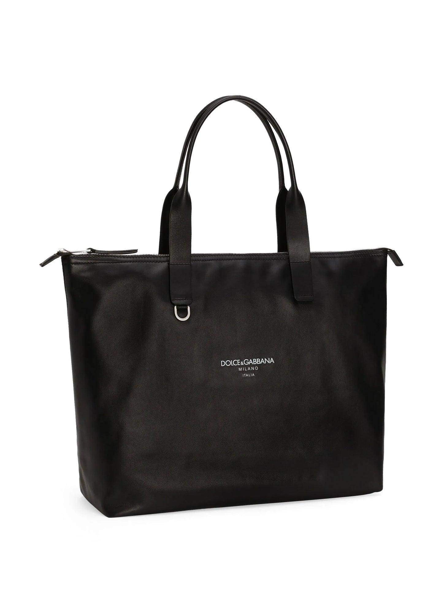 logo-print tote bag