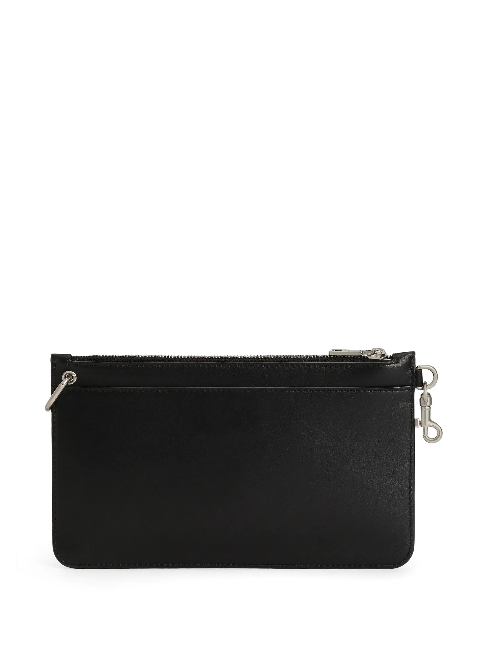 logo-lettering clutch bag