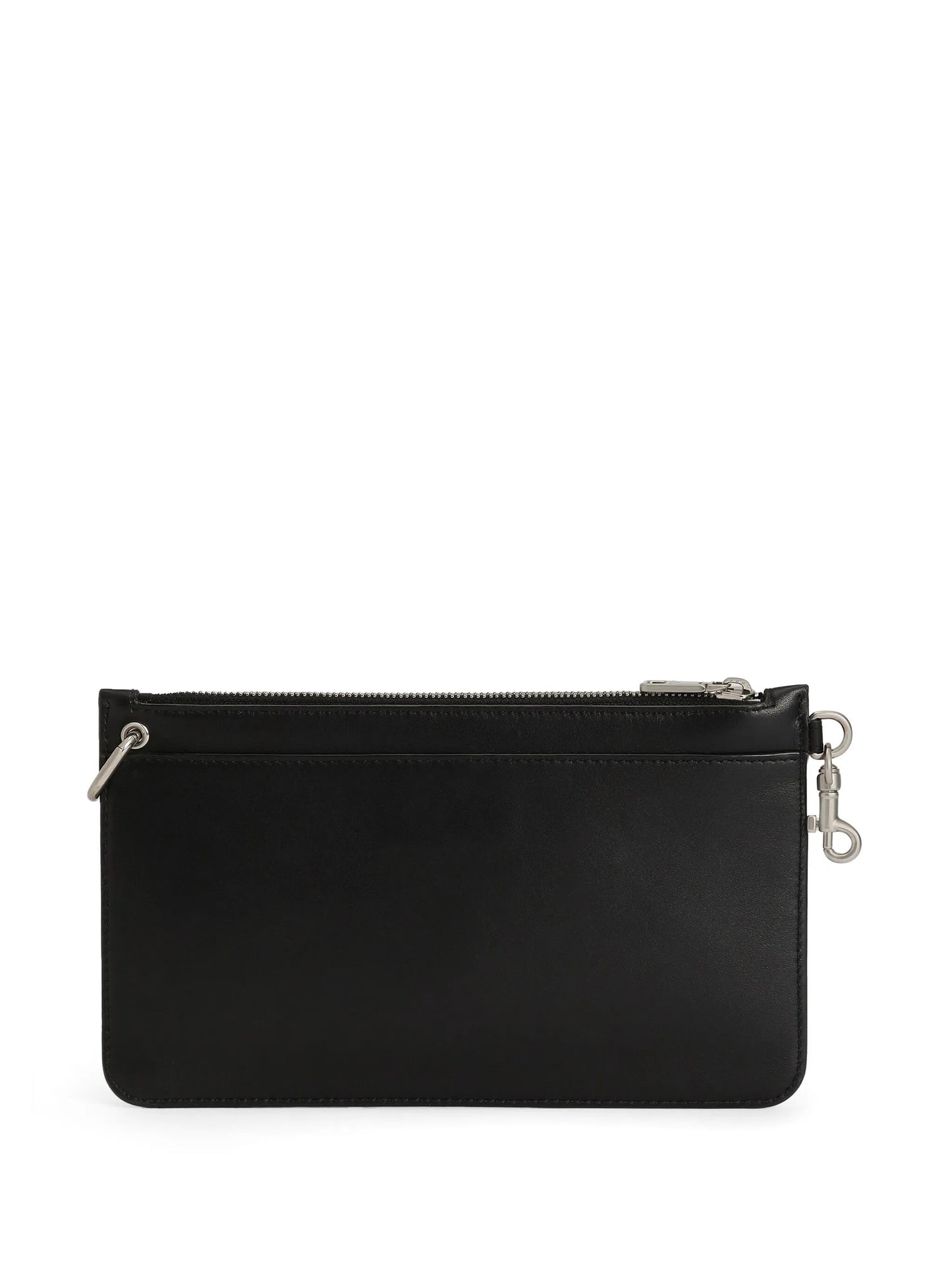 logo-lettering clutch bag