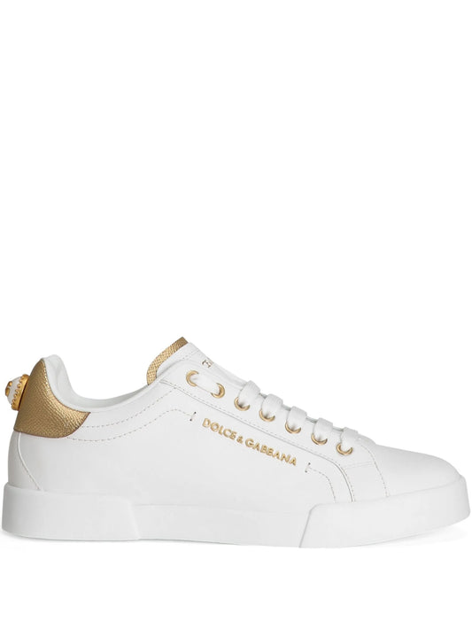 calfskin nappa Portofino sneakers with lettering