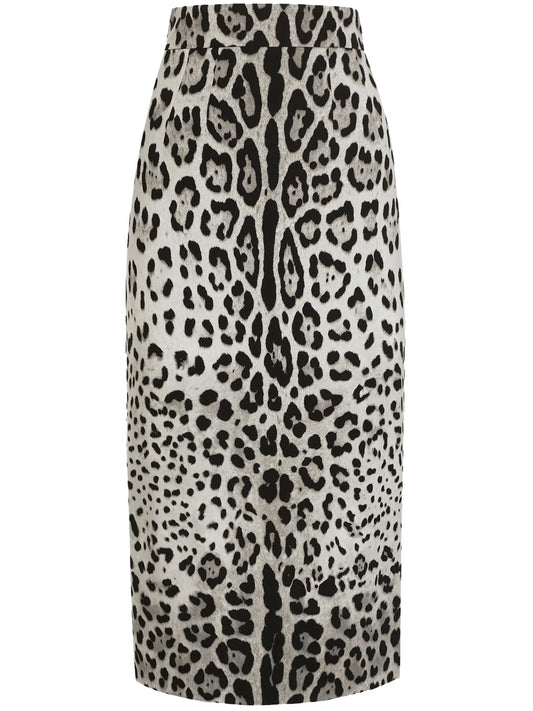 leopard-print skirt