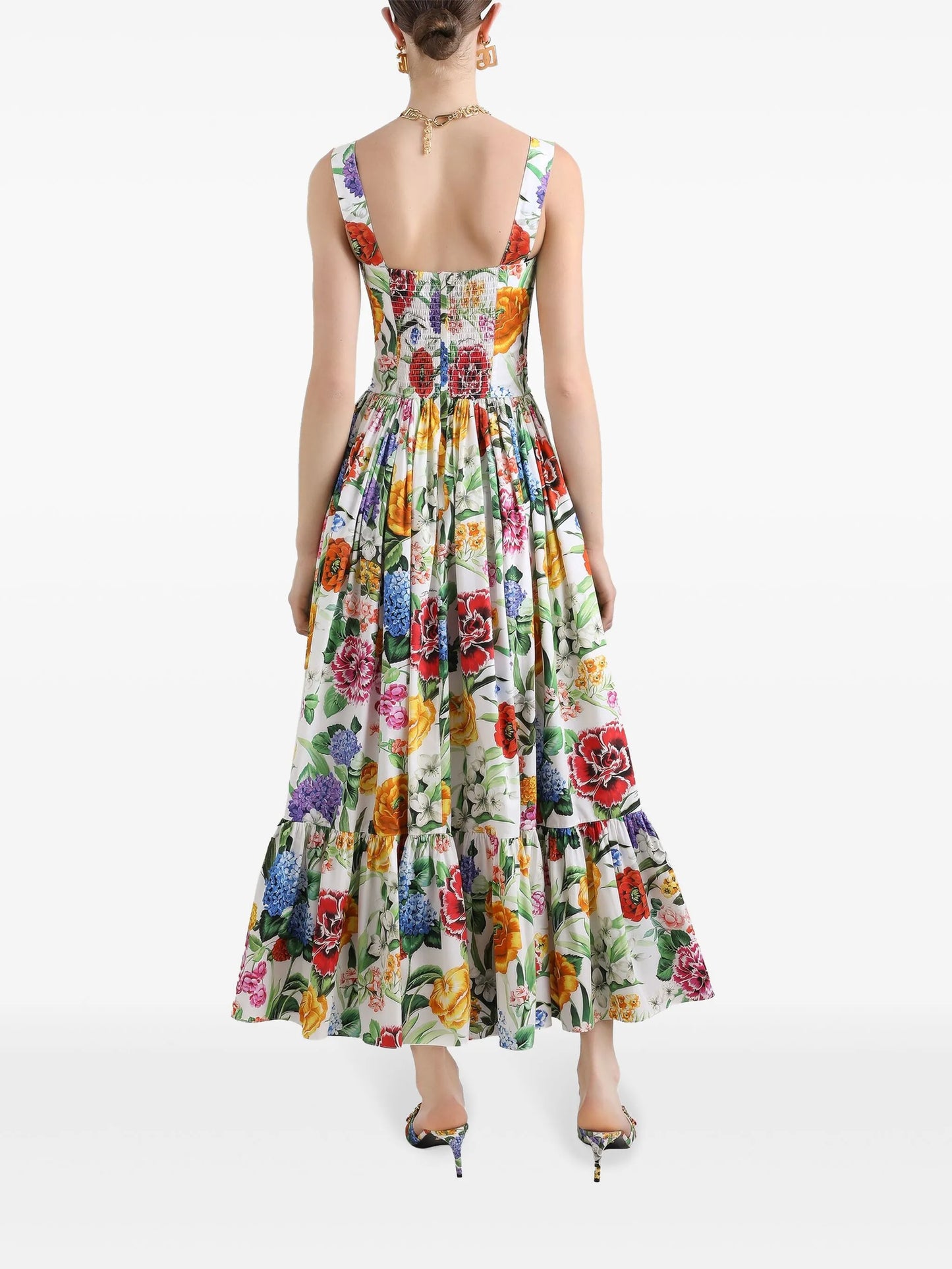 floral-print maxi dress