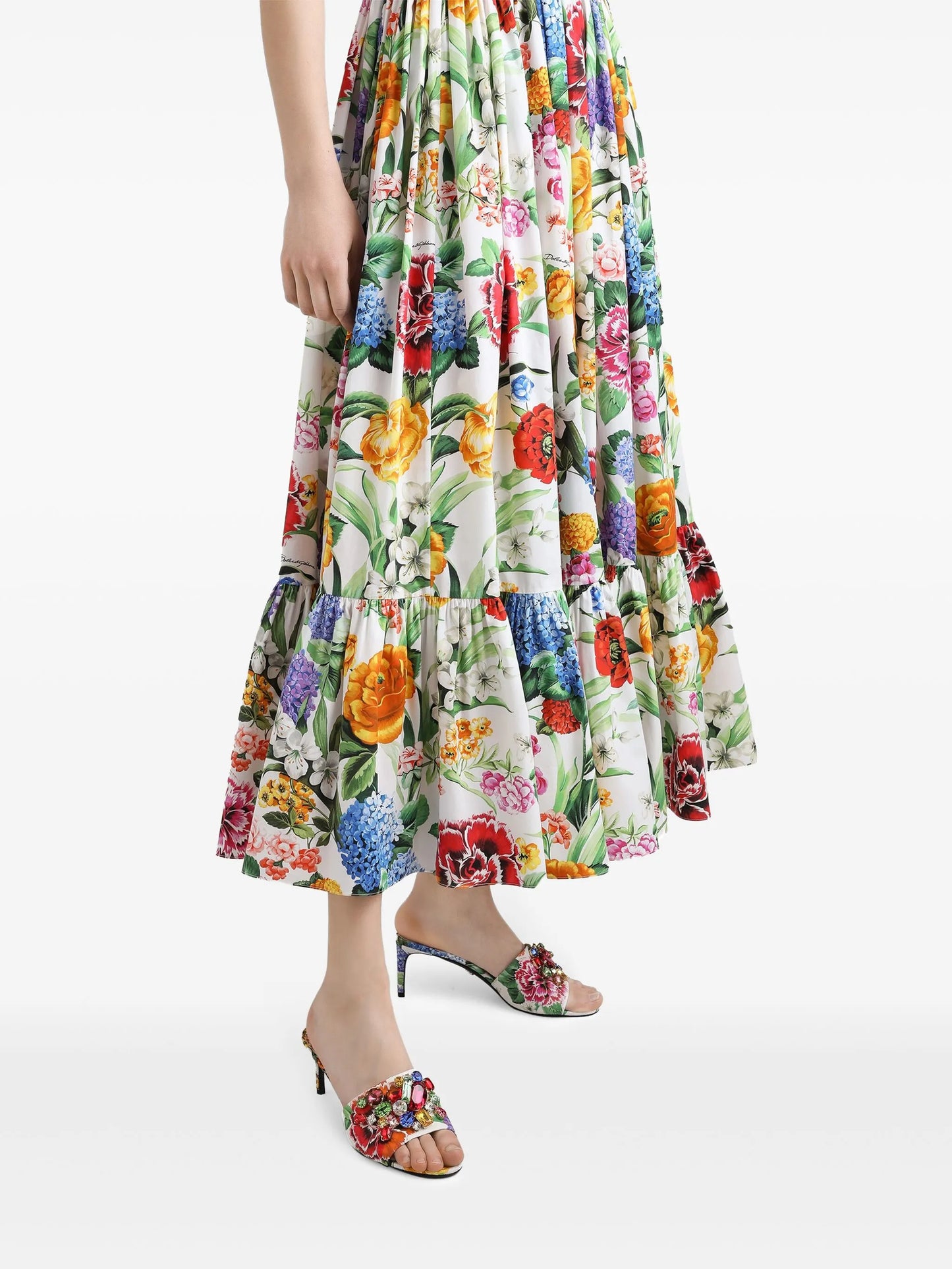 floral-print maxi dress