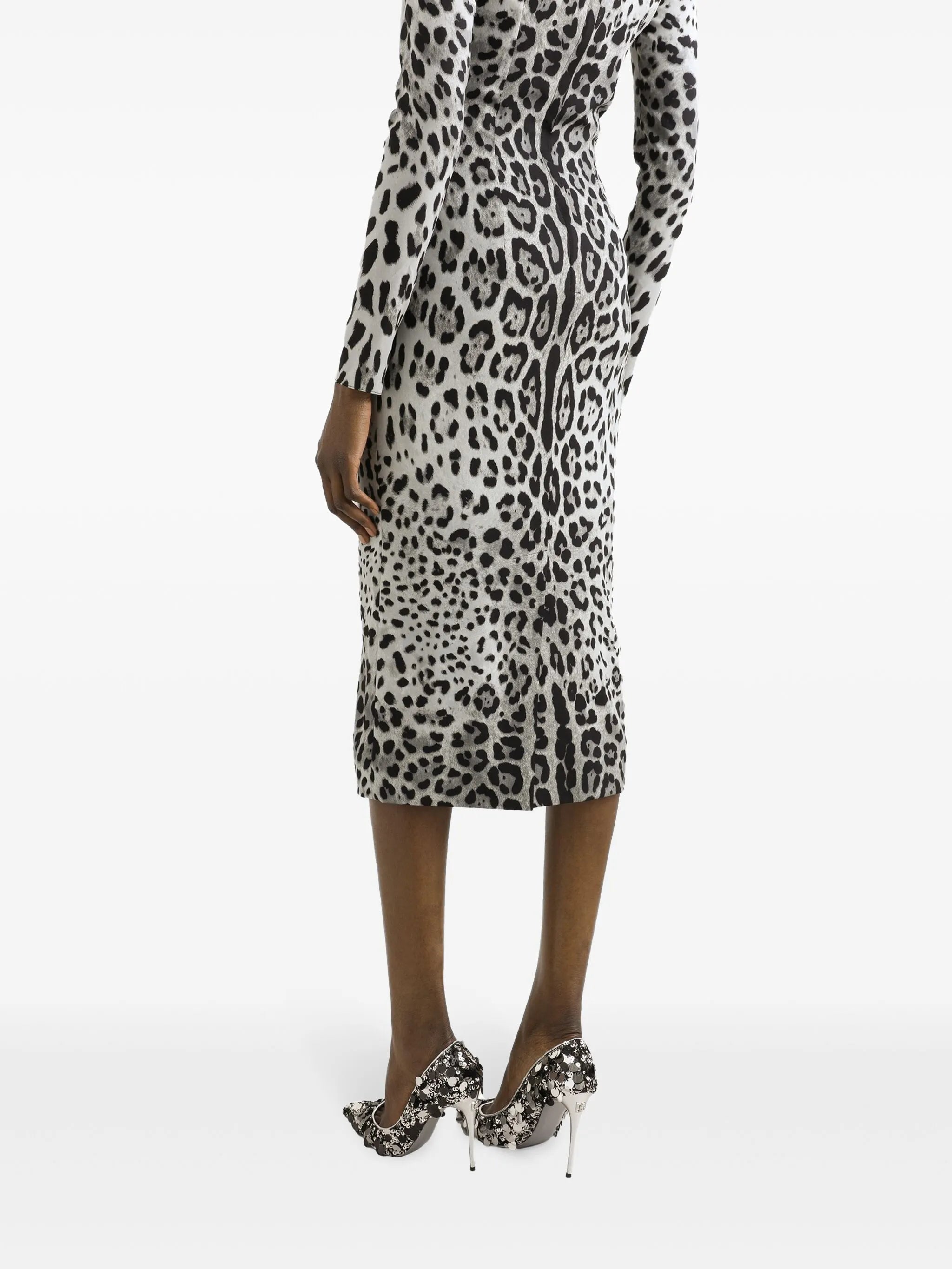 leopard-print dress
