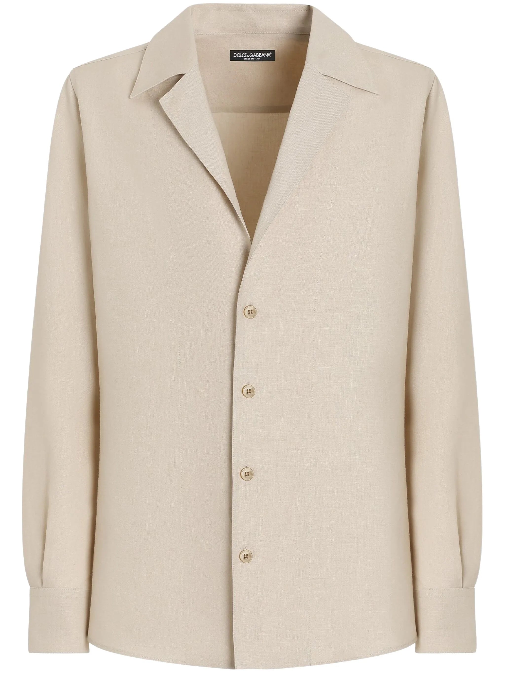 peak-lapel collar shirt