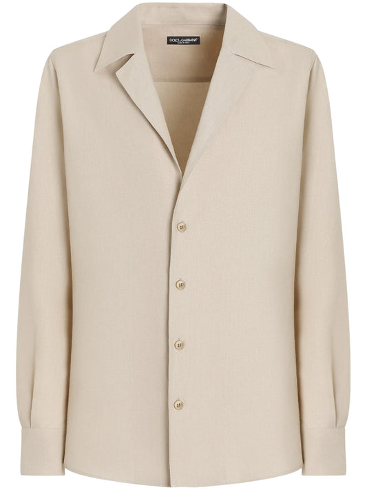 peak-lapel collar shirt