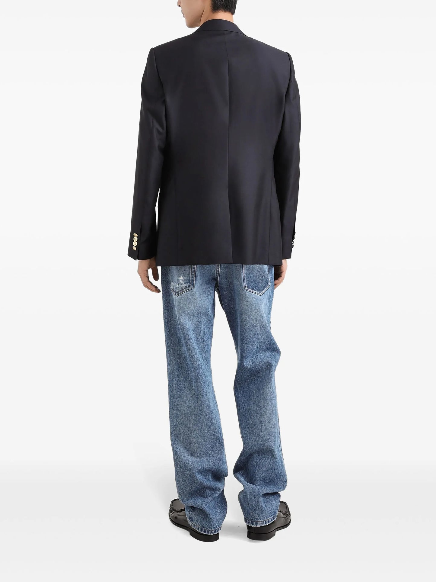 logo-appliqué blazer