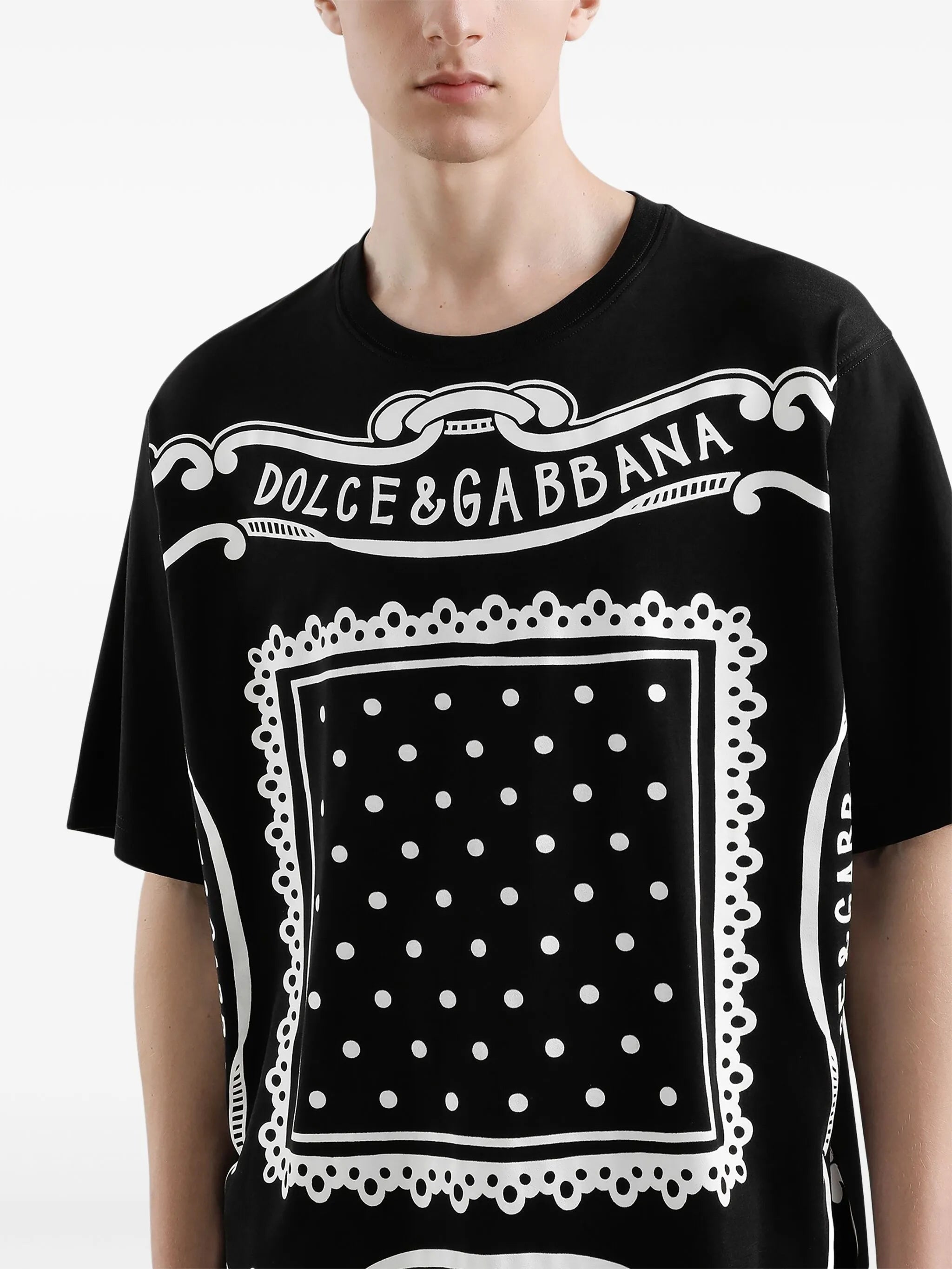 bandana-print cotton T-shirt