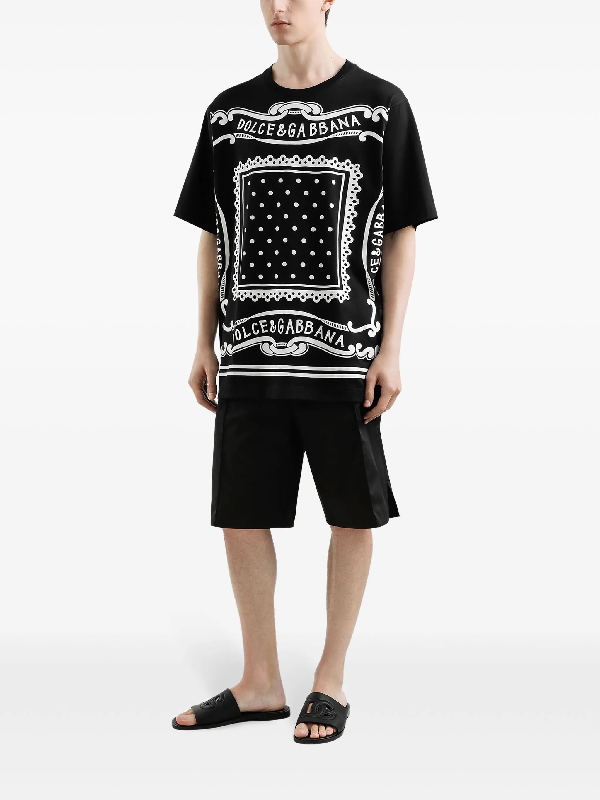 bandana-print cotton T-shirt