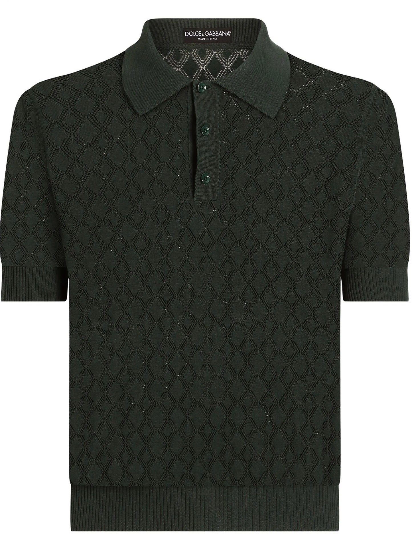 knitted polo shirt