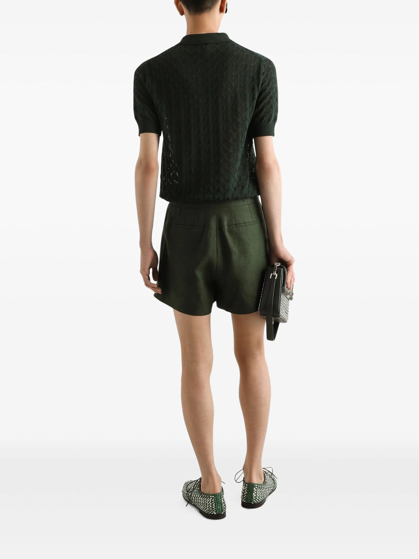 knitted polo shirt
